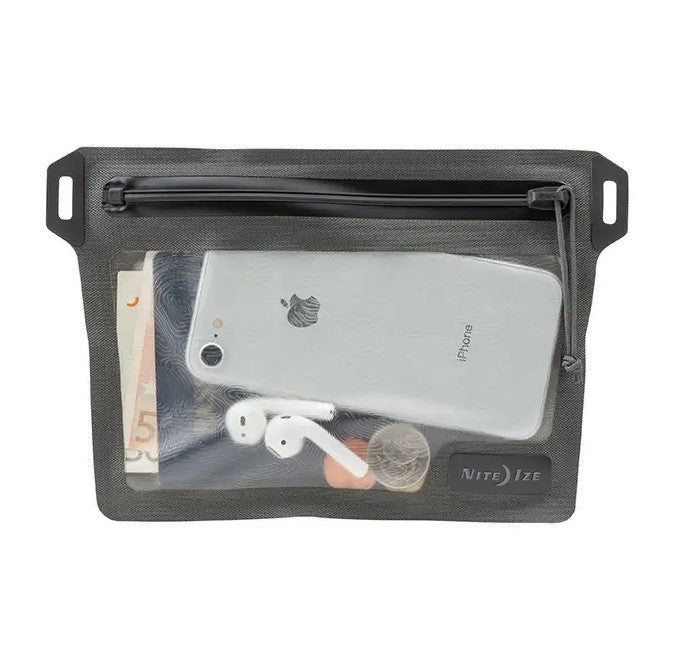 Nite Ize RunOff Waterproof Pocket - Compact Water-Resistant Pouch for Phones, Keys & Essentials - Perfect for Hiking, Travel & Outdoor Adventures
