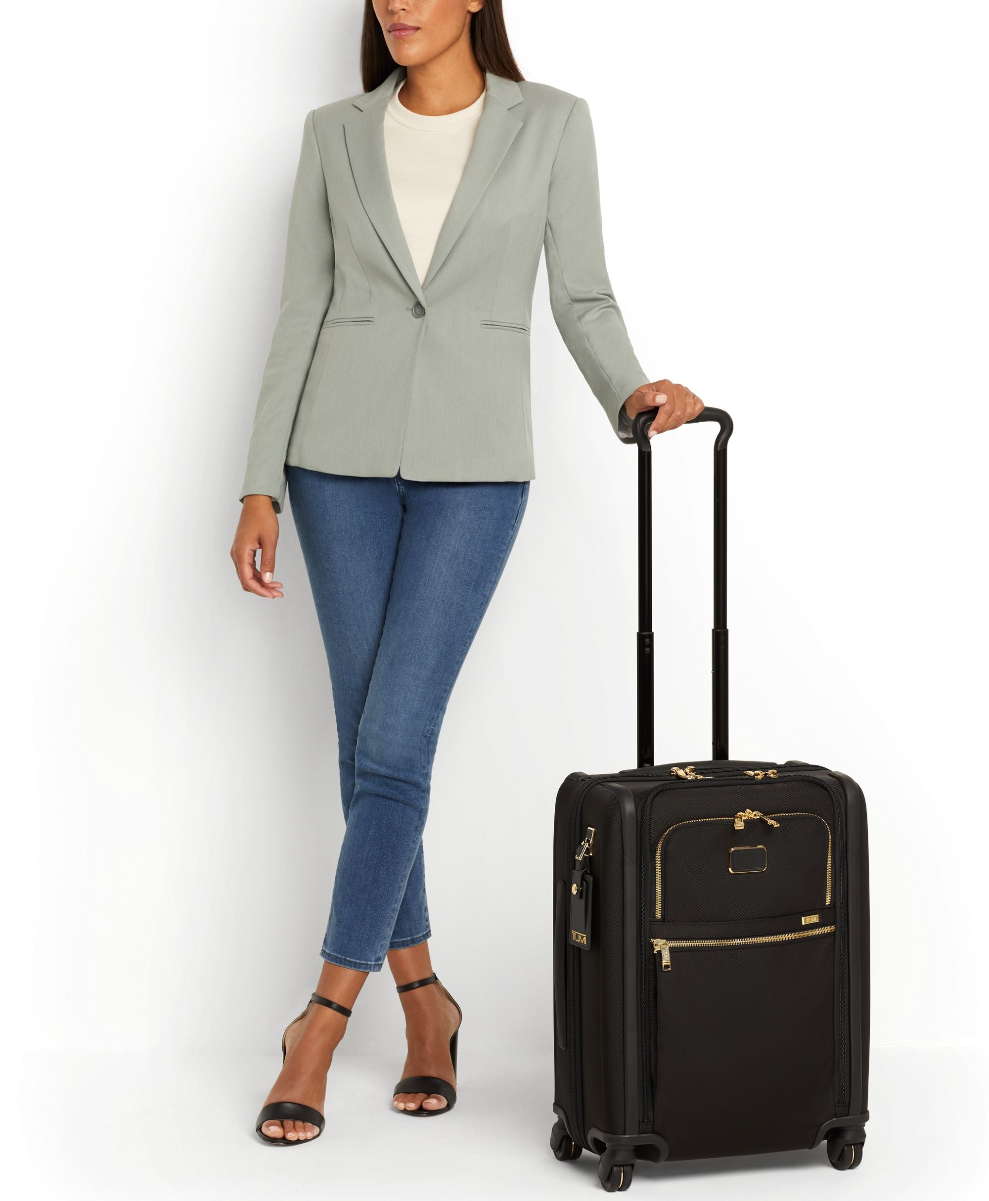 Tumi Alpha Continental Dual Access 4 Wheel Carry On Luggage - Lightweight Spinner Suitcase for Business Travel & Weekend Getaways