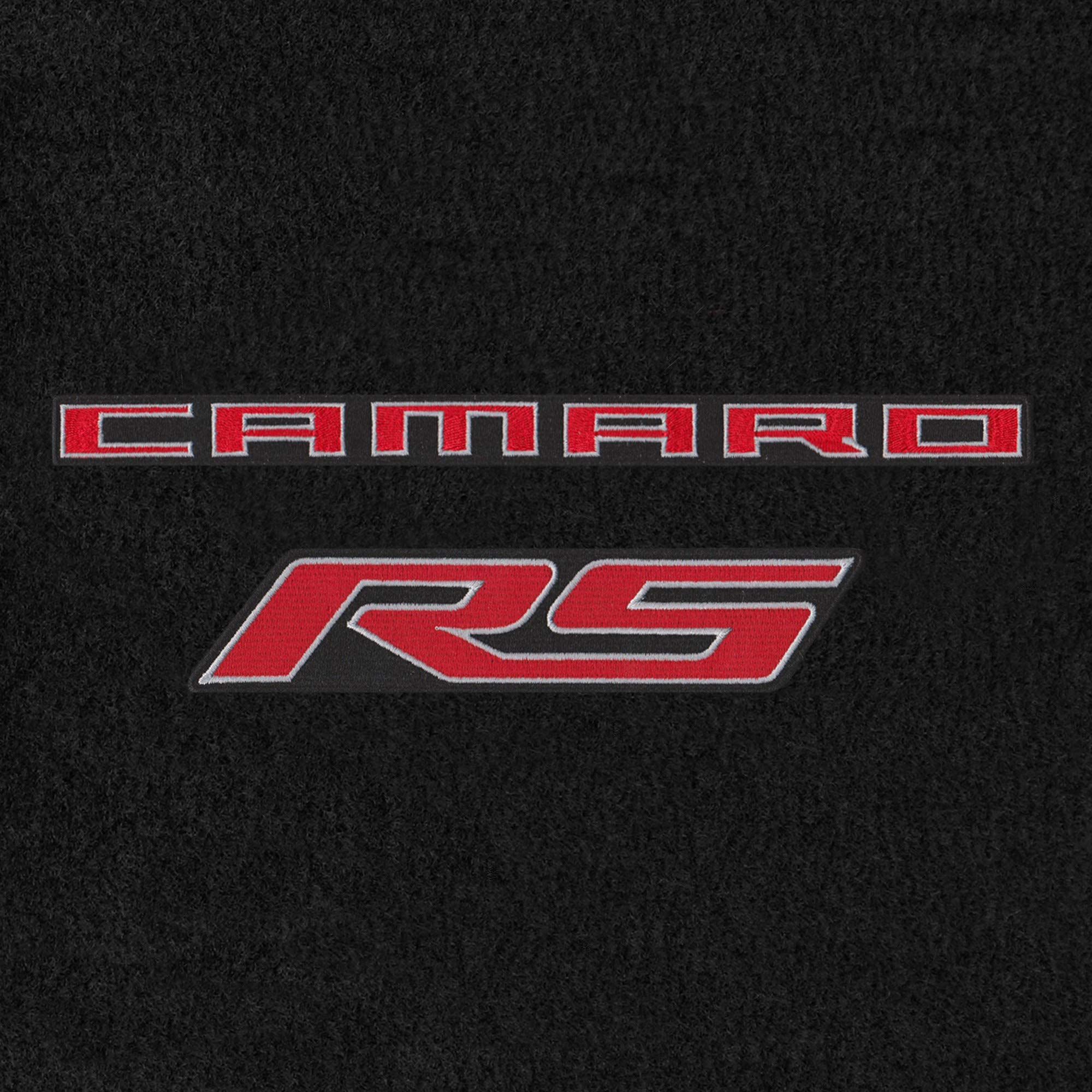 Premium Custom-Fit Carpet Floor Mats for 2010-2015 Chevy Camaro | Luxury Double Logo Design (4-Piece Set, Charcoal) | Perfect for Daily Driving & Car Shows