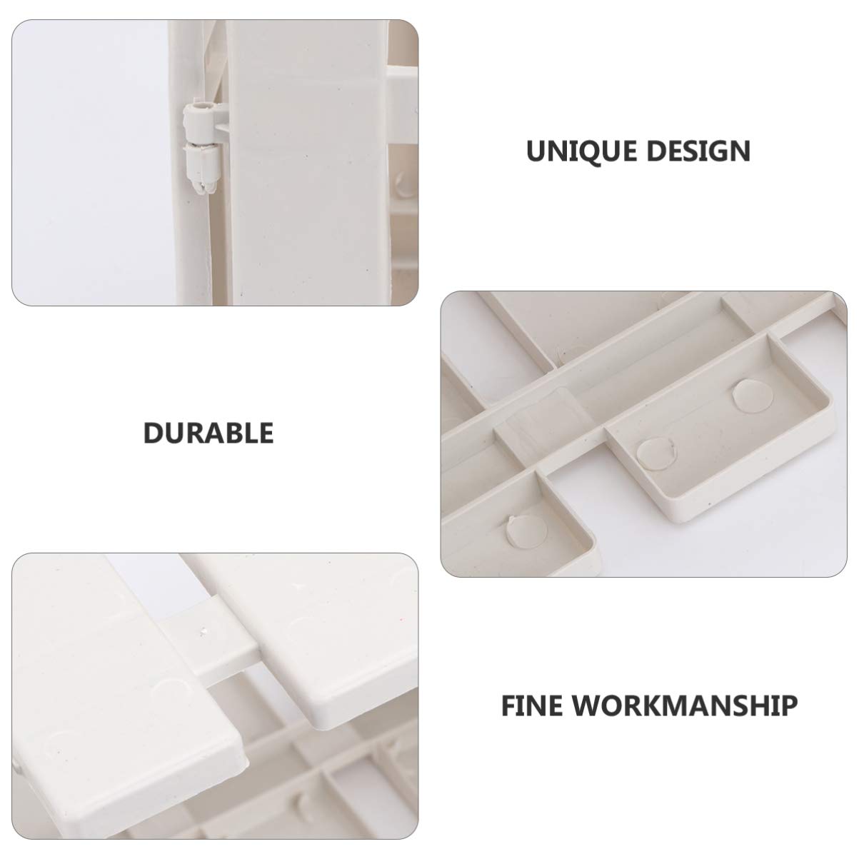 ABOOFAN 10Pcs White Plastic Miniature Fairy Garden Fence - 20X17CM DIY Picket Fence for Dollhouse, Yard, Lawn & Plant Decor | Perfect for Fairy Gardens, Landscape Edging & Home Decoration