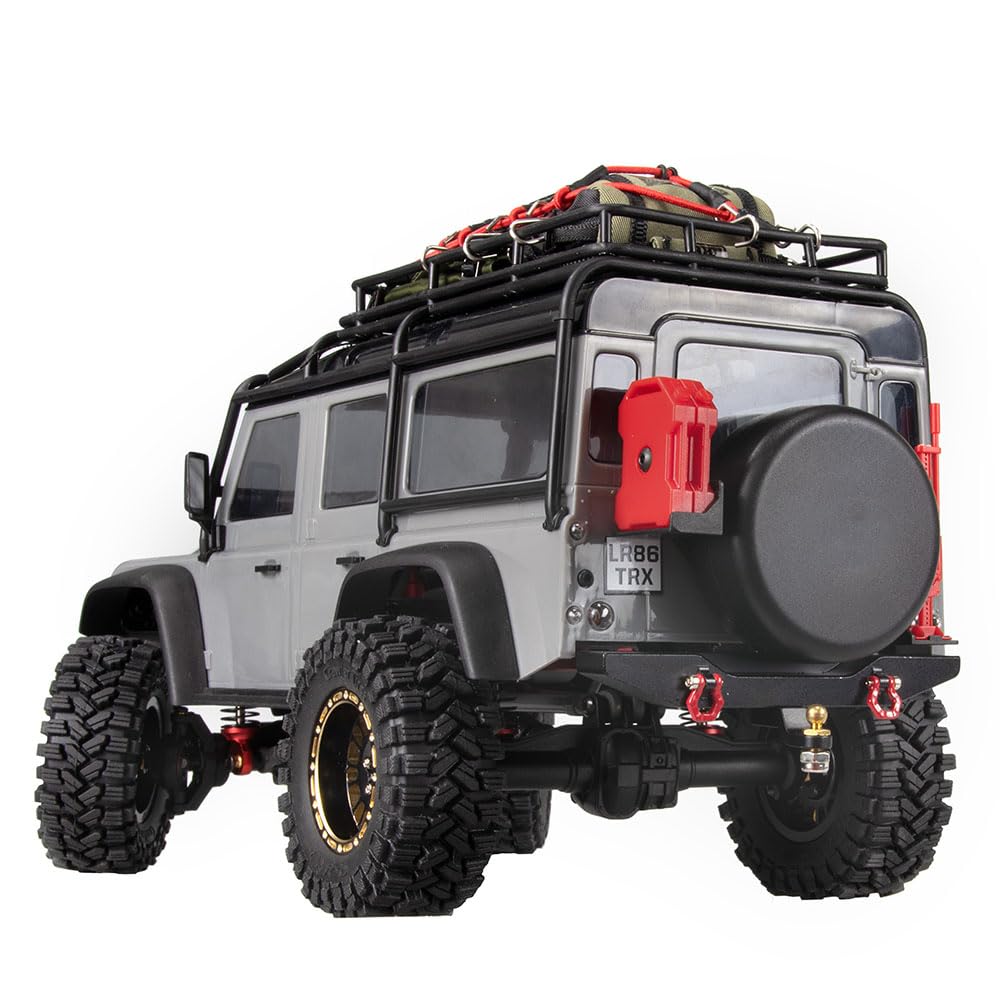 Levigo RC Aluminum Front & Rear Bumper Set for Traxxas 1/18 TRX-4M Defender - Heavy Duty Upgrade Accessories with Enhanced Protection | Perfect for Off-Road Crawling, Rock Climbing & RC Adventure Racing