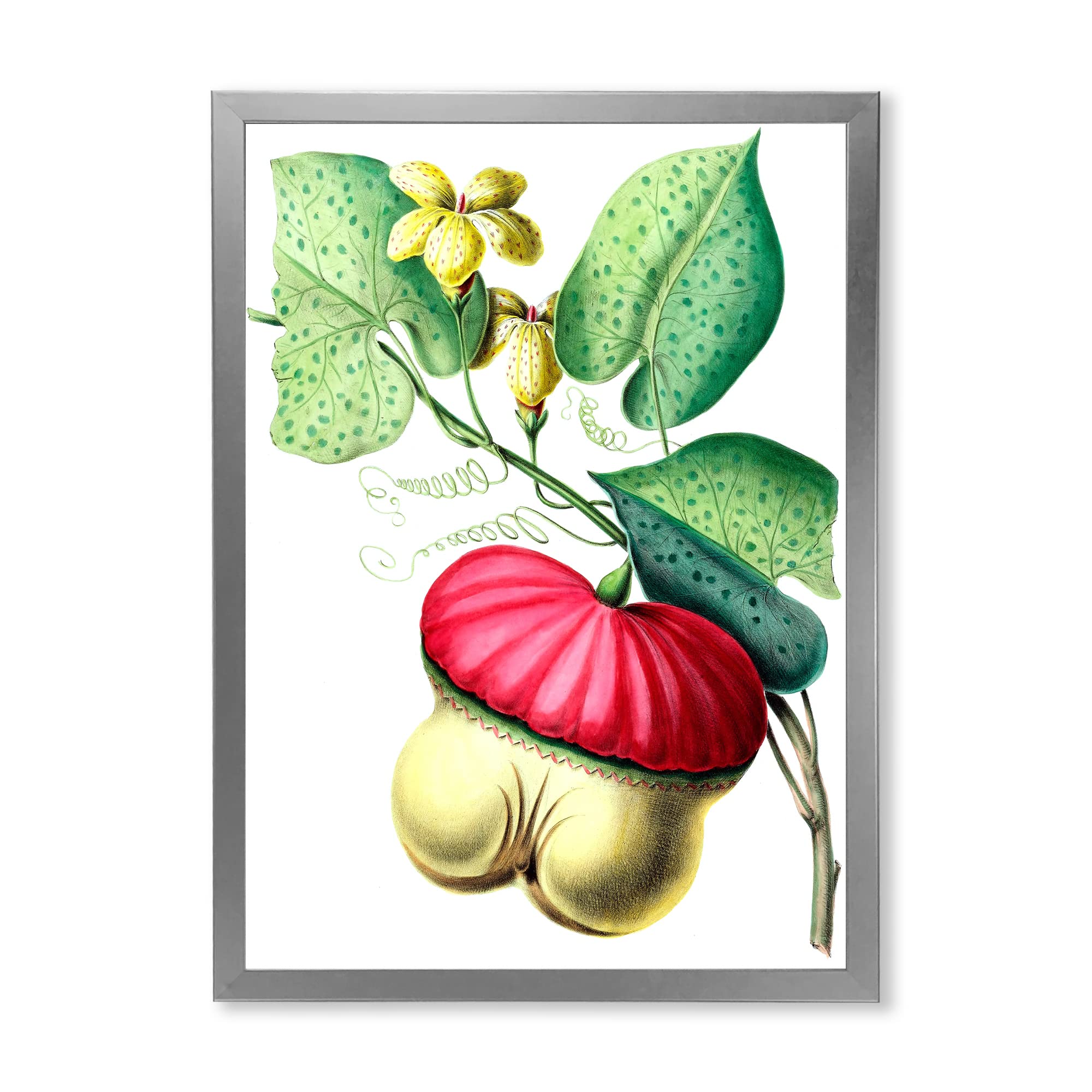 Vintage American Floral Wall Art - Traditional Framed Home Decor for Living Room, Bedroom & Office | DesignQ