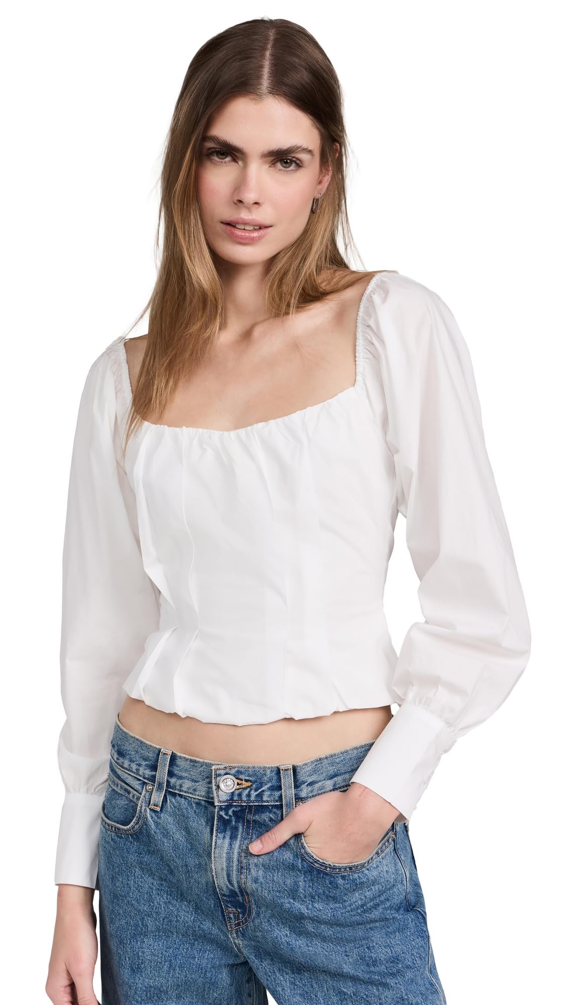 Women's Almost Famous Long Sleeve T-Shirt - Soft Cotton Casual Top for Everyday Wear | Perfect for Work, Weekend & Layering