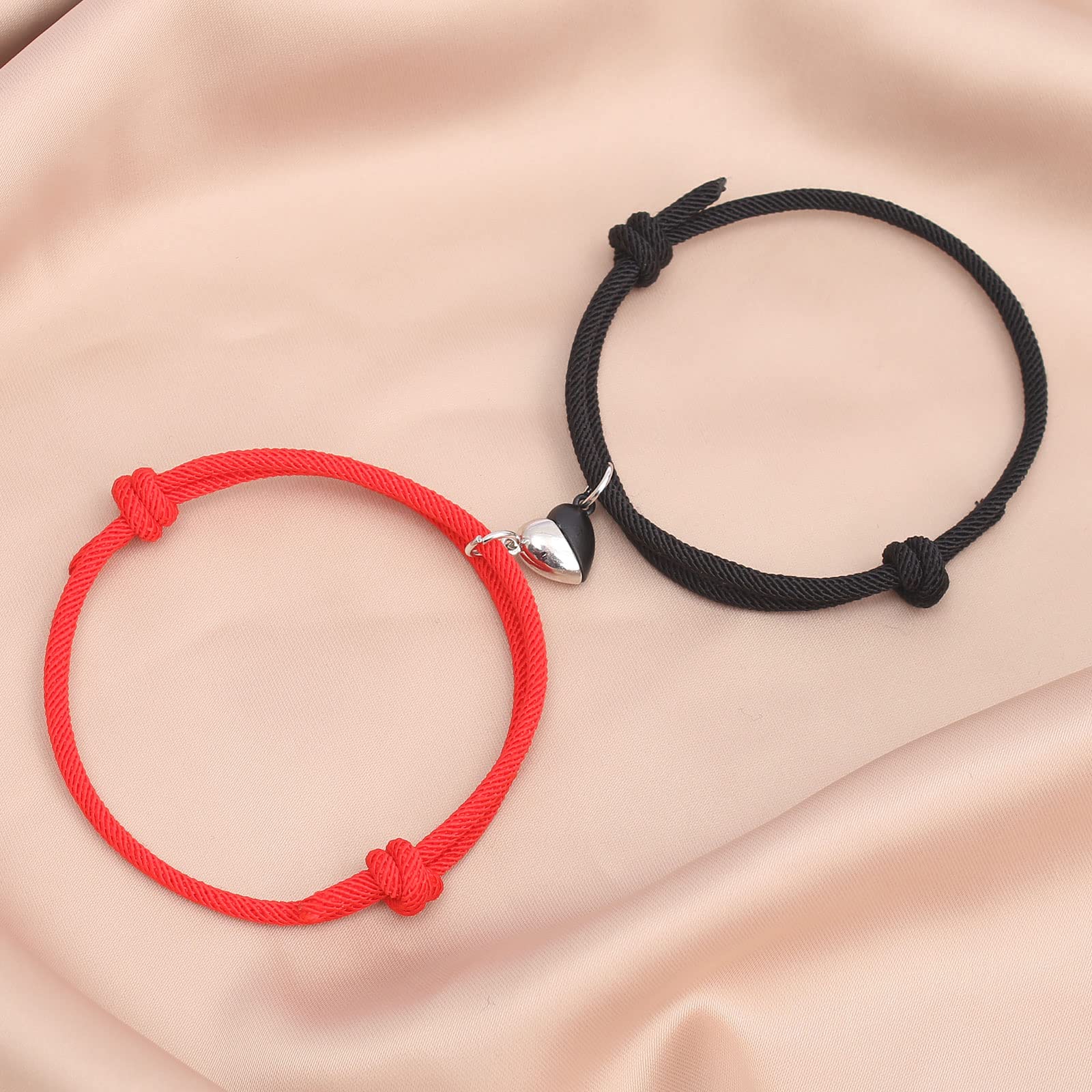 Matching Couple Bracelets for Long Distance - Romantic Love Bracelets for Girlfriend & Boyfriend, Best Friend Jewelry Gifts for Birthday, Anniversary & Valentine's Day - Perfect for Date Nights, Special Occasions & Thoughtful Surprises