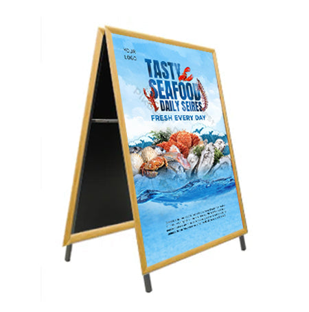 24x48 A-Frame Wooden Snap Sign Holder with 1 1/4