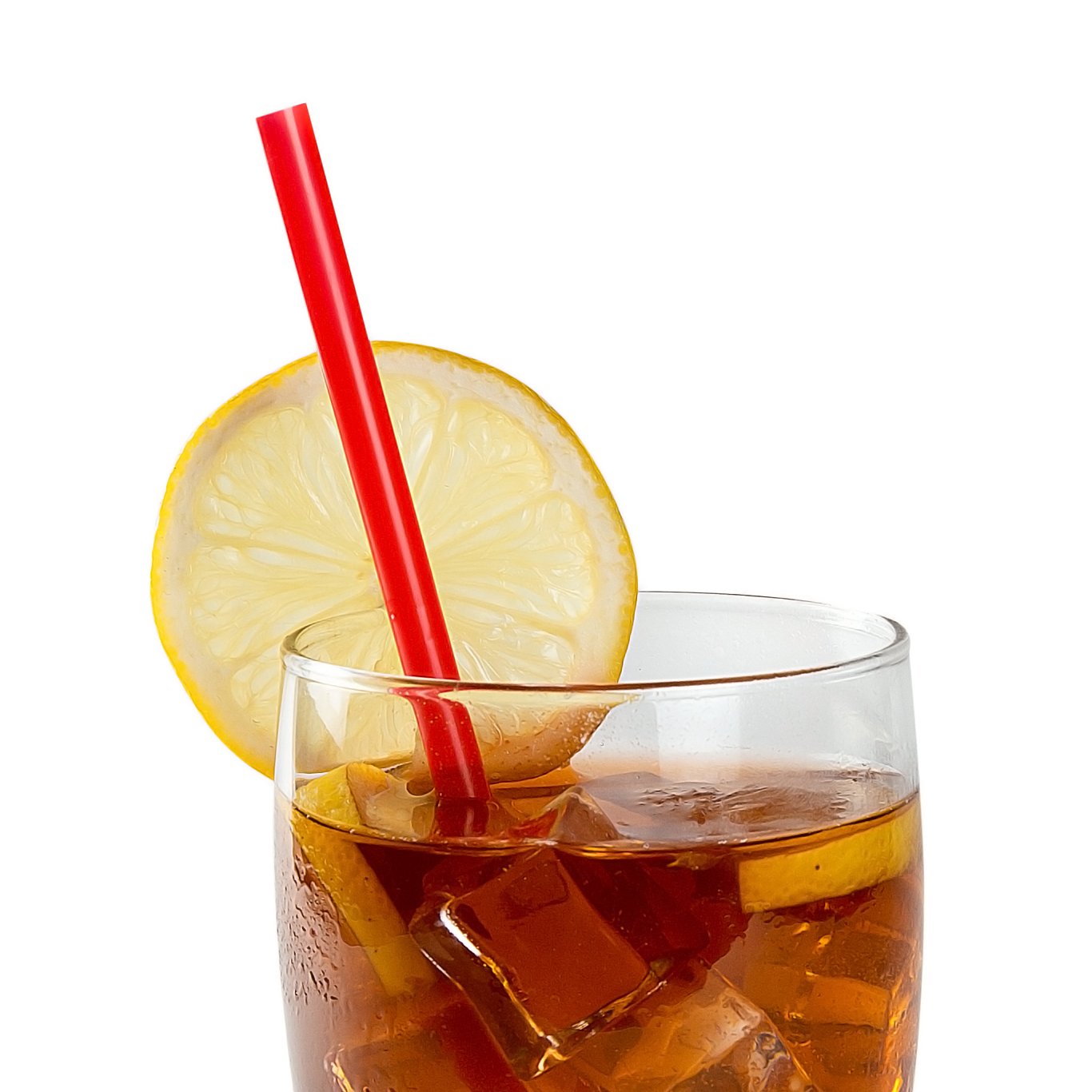 AmerCare 9 Inch Giant Red Paper Wrapped Straws - Bulk Pack of 7200 Drinking Straws for Parties, Restaurants & Events
