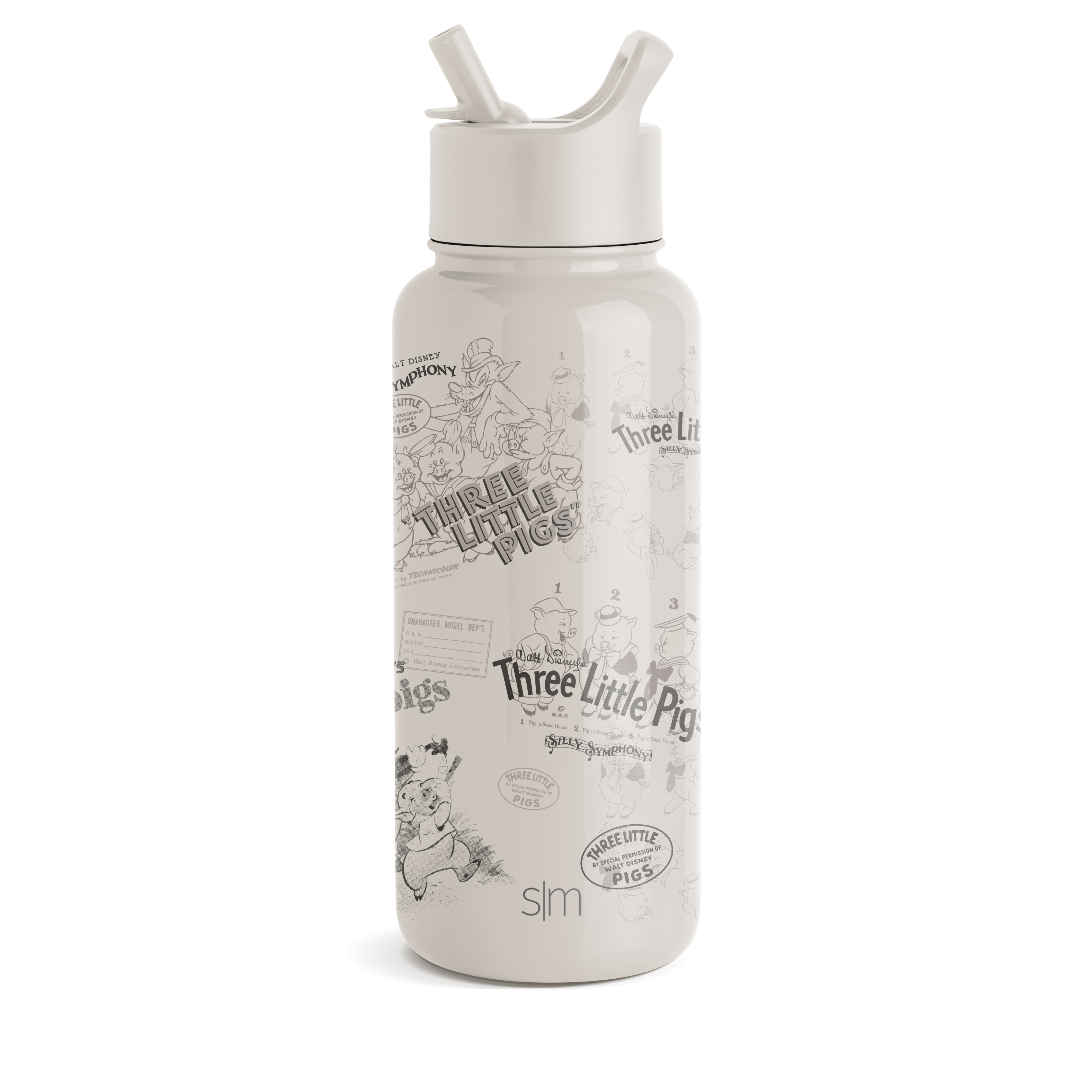 Disney Summit Insulated Water Bottle with Straw Lid - Leakproof Stainless Steel Thermos for Kids & Adults - Perfect for School, Gym, Hiking & Outdoor Activities