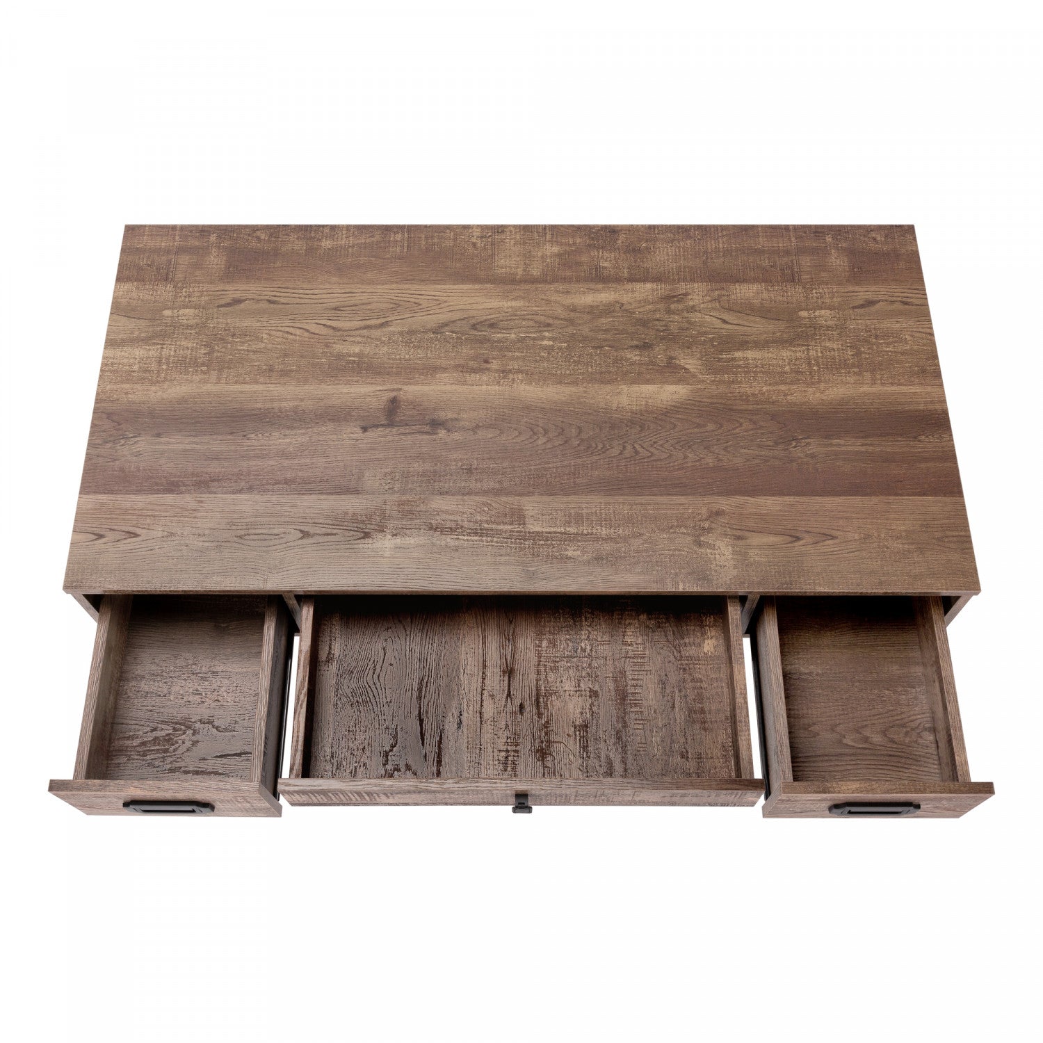 Zava Desk - Modern Brown Wooden Computer Desk for Home Office, Study & Gaming | Ergonomic Design with Spacious Work Surface