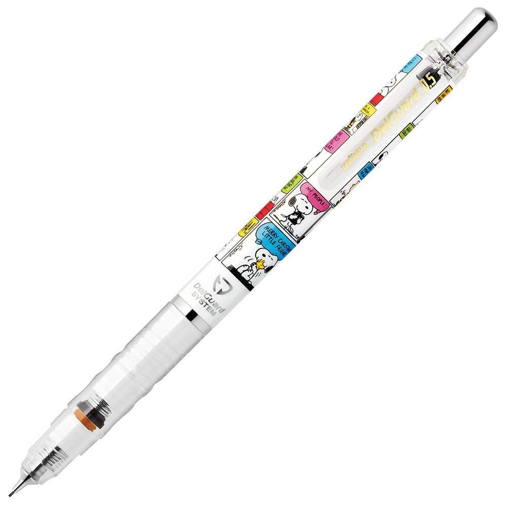 Zebra DelGuard Snoopy Mechanical Pencil 0.5mm - Limited Edition for Writing & Drawing