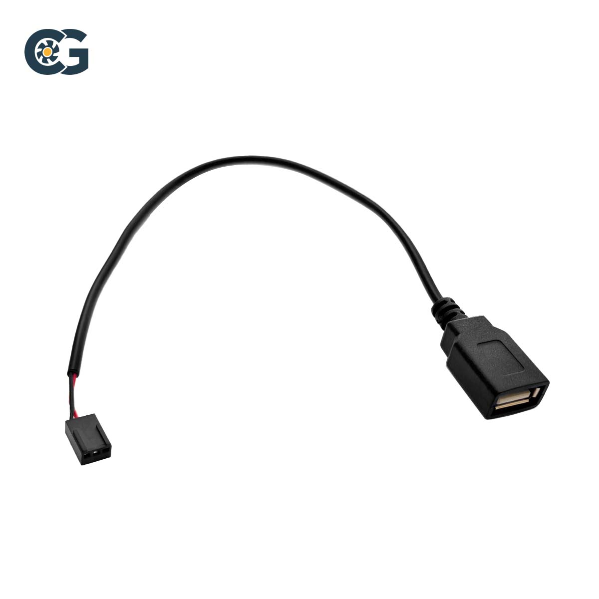USB A Female to 3-Pin Male Adapter Cable - 15cm/6in Length - Perfect for Computer Accessories, DIY Electronics, and Power Supply Connections