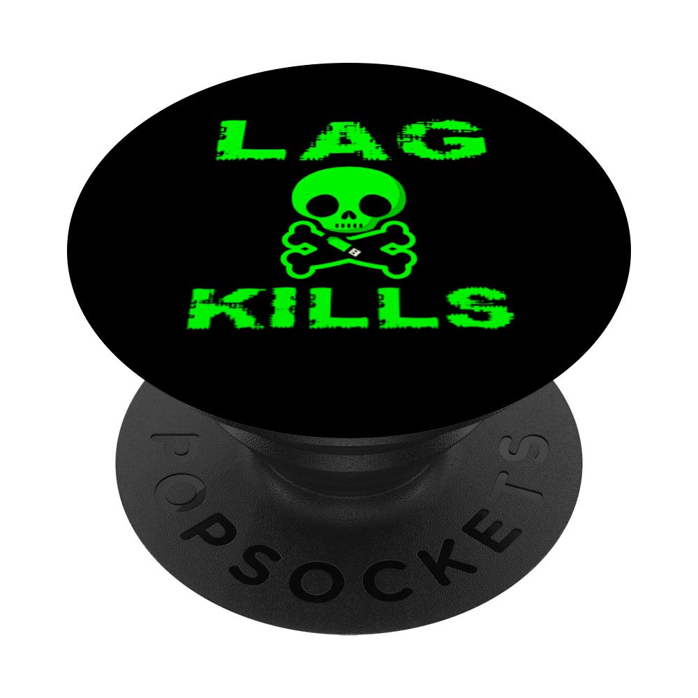 Lag Kills Funny Online Gamer T-Shirt - Cool Video Game Player Tee for PC & Console Gamers - Perfect for Gaming Sessions, Esports Events & Casual Wear