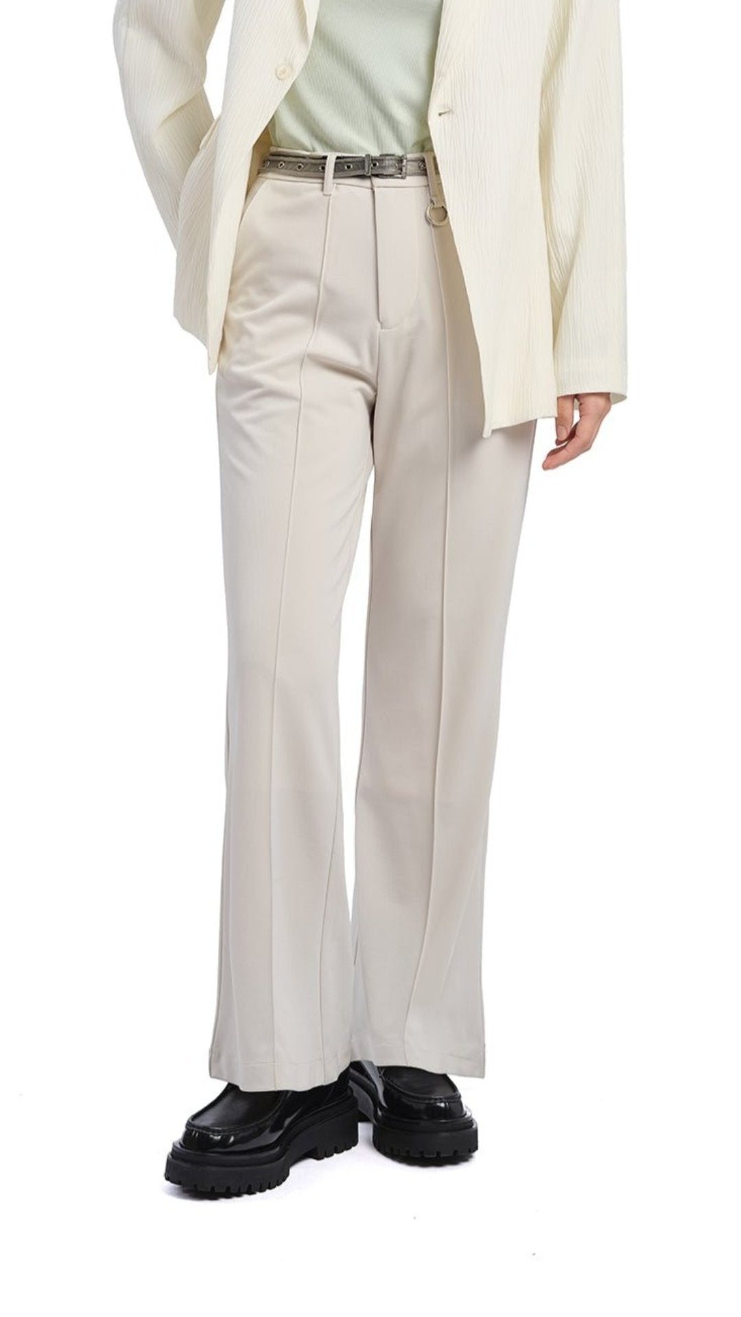 Sailor Pants for Women - High Waisted Wide Leg Trousers with Belt | Vintage Nautical Style Pants | Perfect for Cruise Vacations, Beach Outings & Retro Fashion Looks