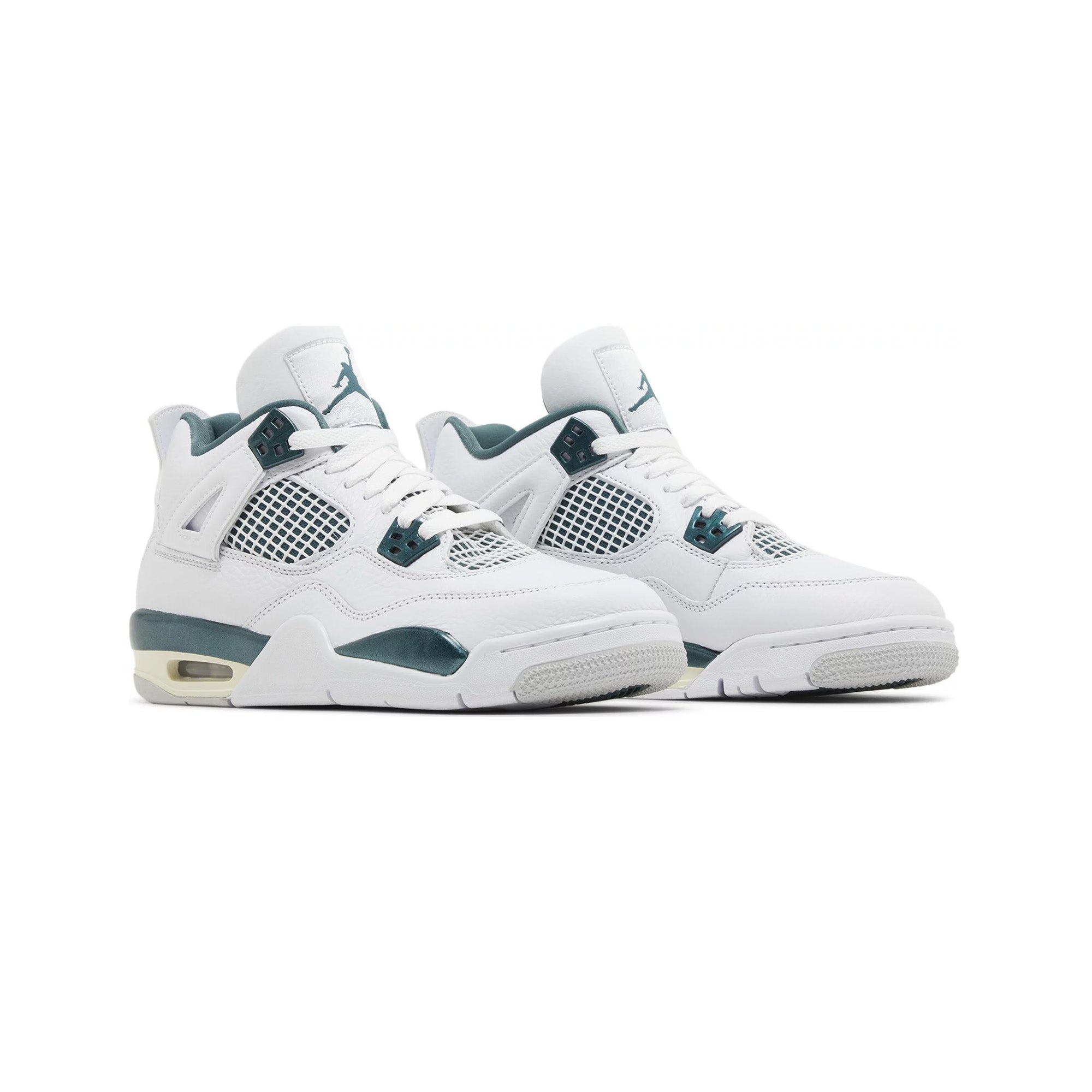 Air Jordan 4 Retro 'Oxidized Green' GS Sneakers (2024) - Basketball Shoes for Women & Girls - Perfect for Streetwear & Casual Fashion