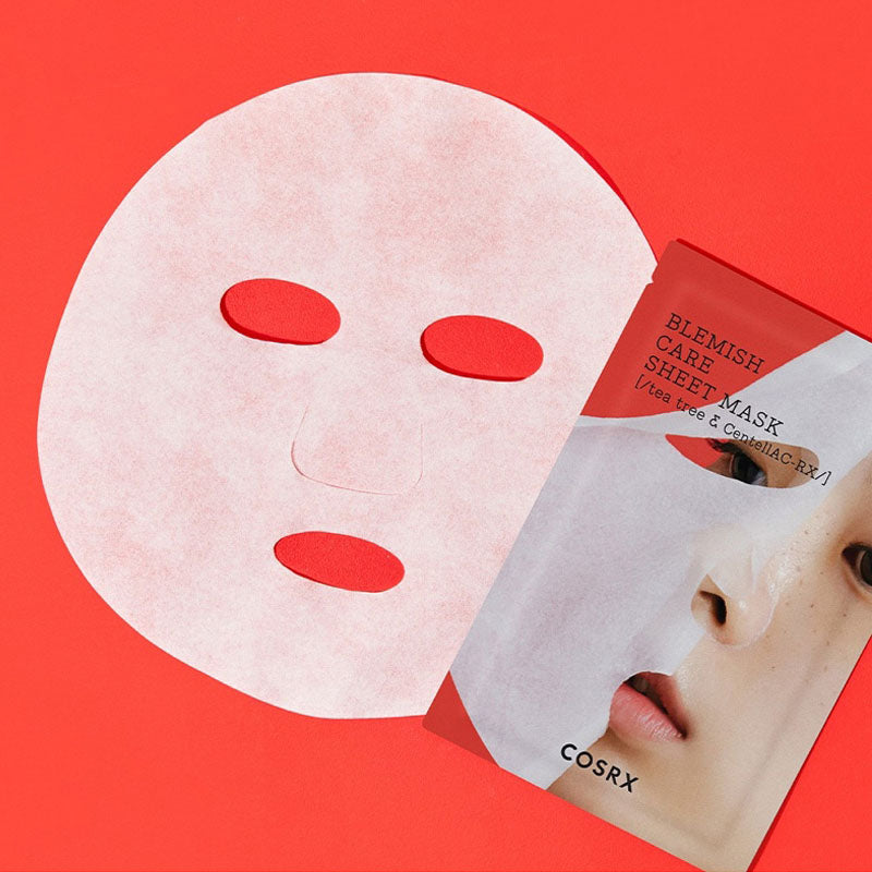 COSRX AC Collection Blemish Care Sheet Mask for Acne-Prone Skin - 26ml (3 Pack) | Korean Skincare for Clear Complexion | Perfect for Daily Use & Travel Skincare Routine