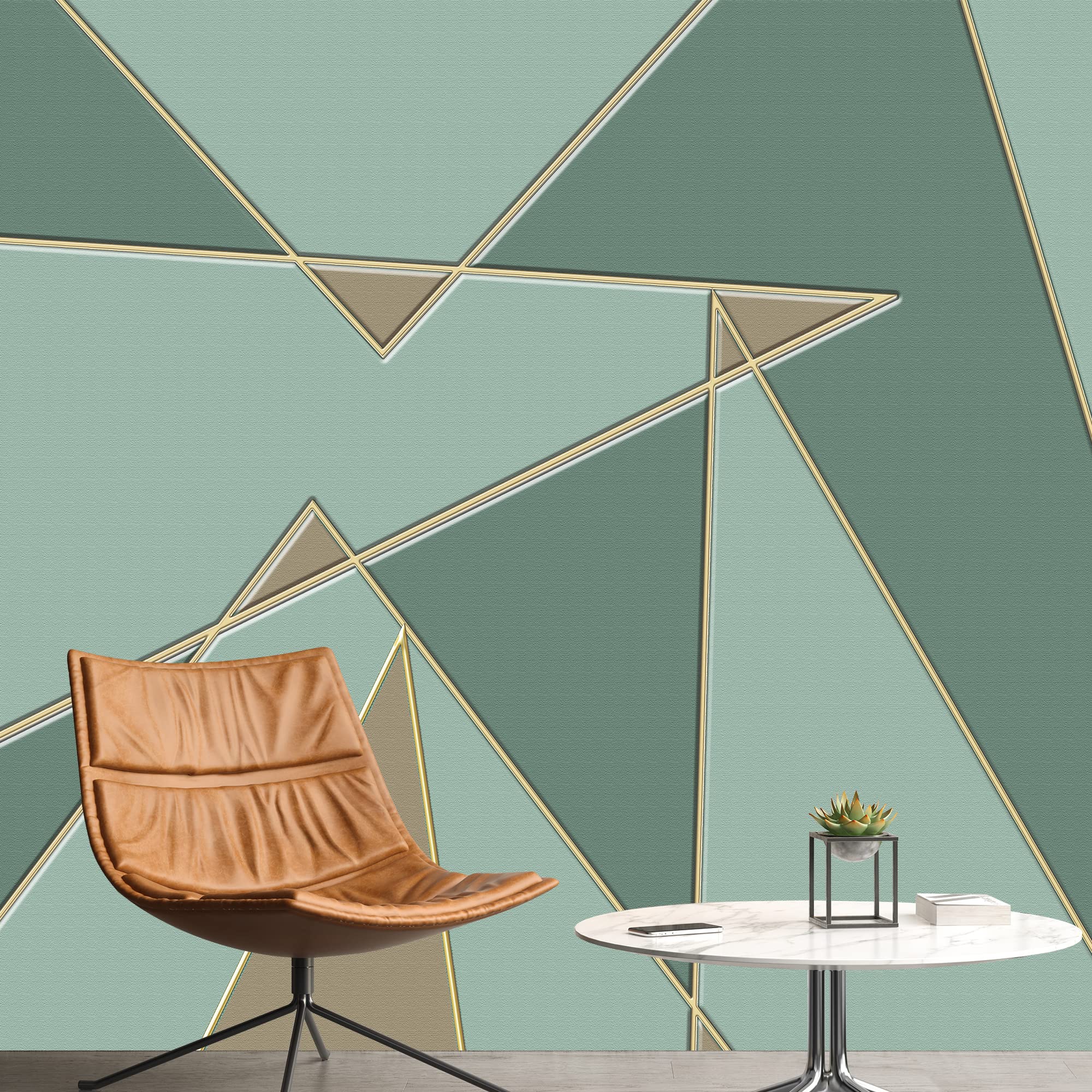 Abstract Geometric Peel and Stick Wallpaper - Removable Wall Mural for Bedroom Decor (100x144 inches) - Perfect for Home, Office, and Nursery Accent Walls