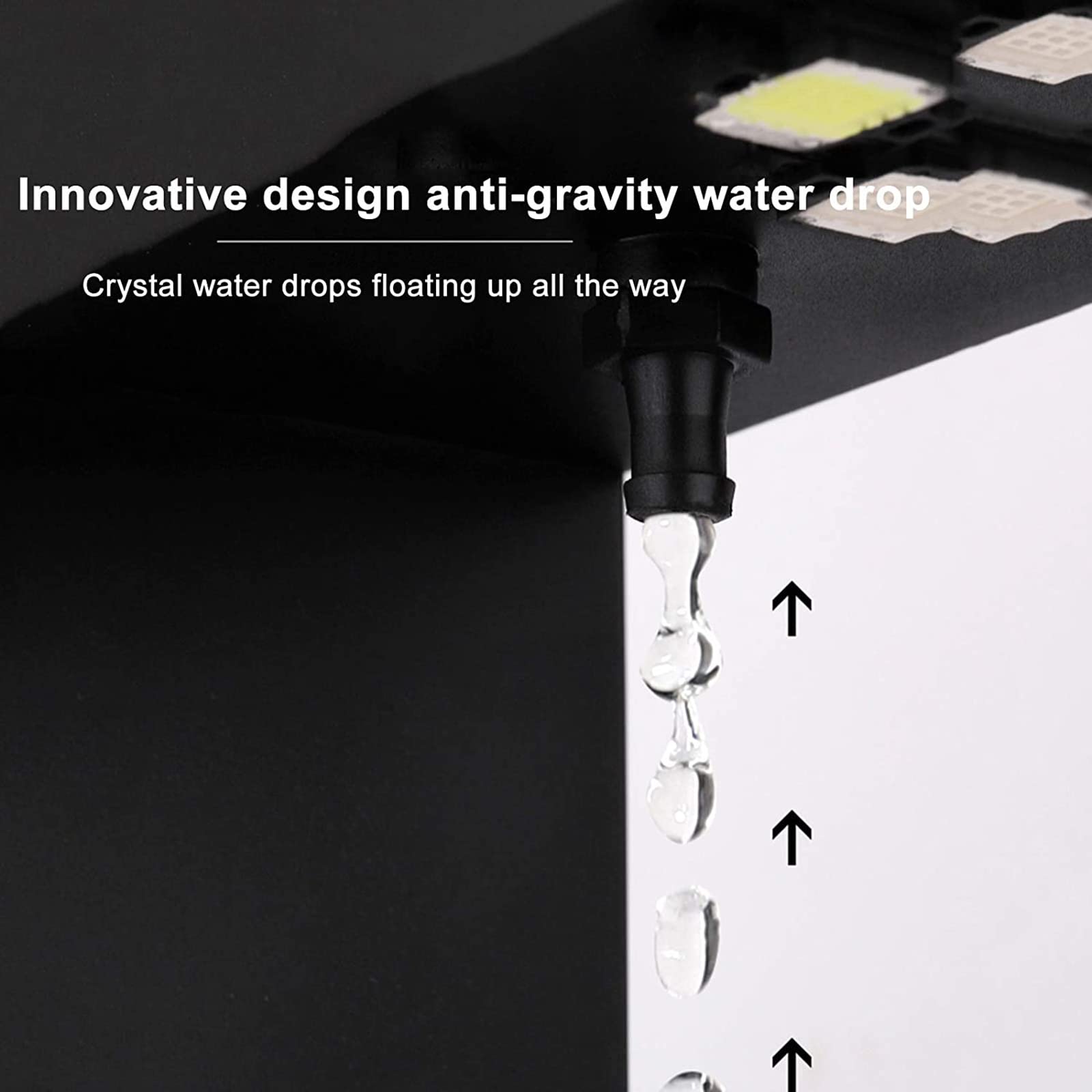 Anti-Gravity Floating Water Drop Desk Lamp - Levitating Waterfall Fountain for Home Office, Bedroom, Meditation & Relaxation | Soothing Mood Light for Stress Relief, Yoga & Study Spaces