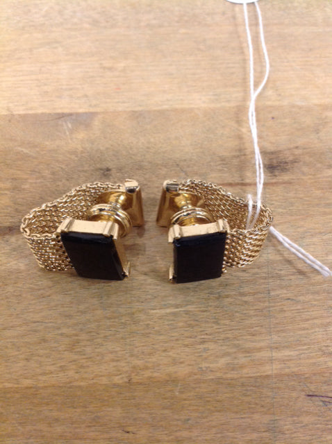 Stylish Black Stone Cufflinks for Men - Elegant Dress Shirt Accessories for Weddings, Business & Formal Events