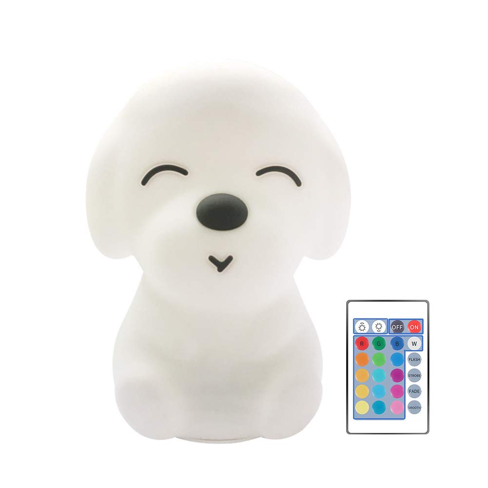 Mosichi 16 Color LED Night Light with Touch Sensor & Remote Control - USB Rechargeable Night Lamp for Kids, Nursery, Bedroom, Bathroom, Kitchen & Home Office | Perfect for Nighttime Feeding, Reading & Safe Navigation