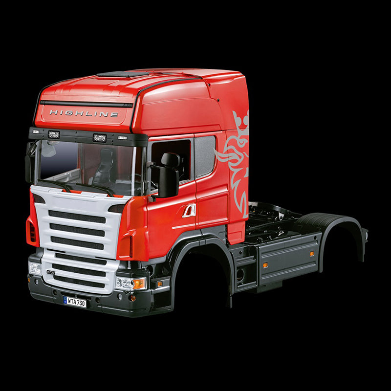 1/14 Scale RC Tractor Truck 4x4 Highline Plastic Painted Cabin - 4*2 2Axle DIY Accessory for Radio Controlled Cars & Hobby Models | Perfect for Off-Road Racing and Farm Simulation