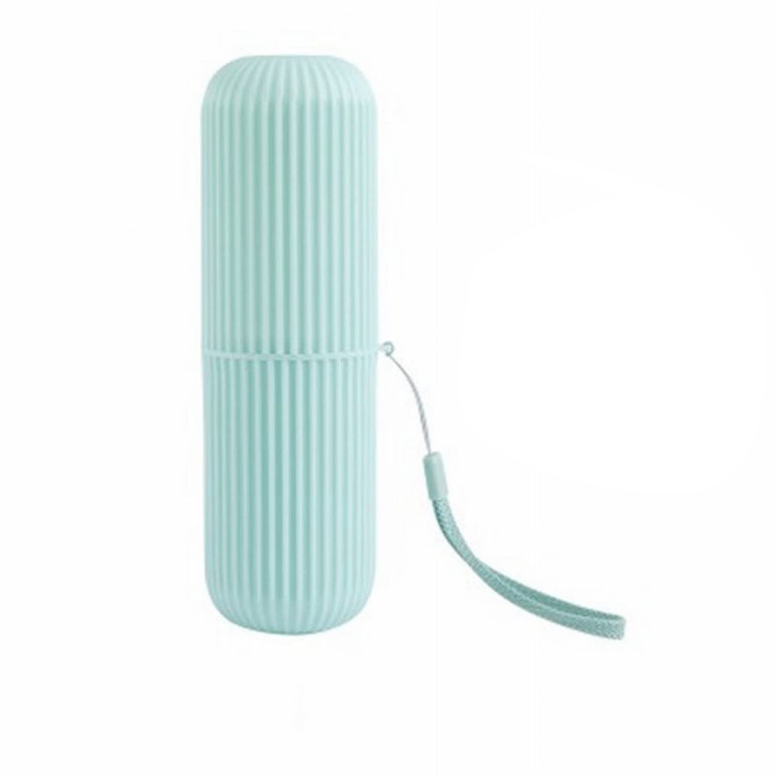 Portable Toothbrush Holder for Travel - Compact Toothbrush Storage Box for Car, Bathroom & Home - Light Green Travel Accessory Organizer - Perfect for Camping, Gym & Daily Use