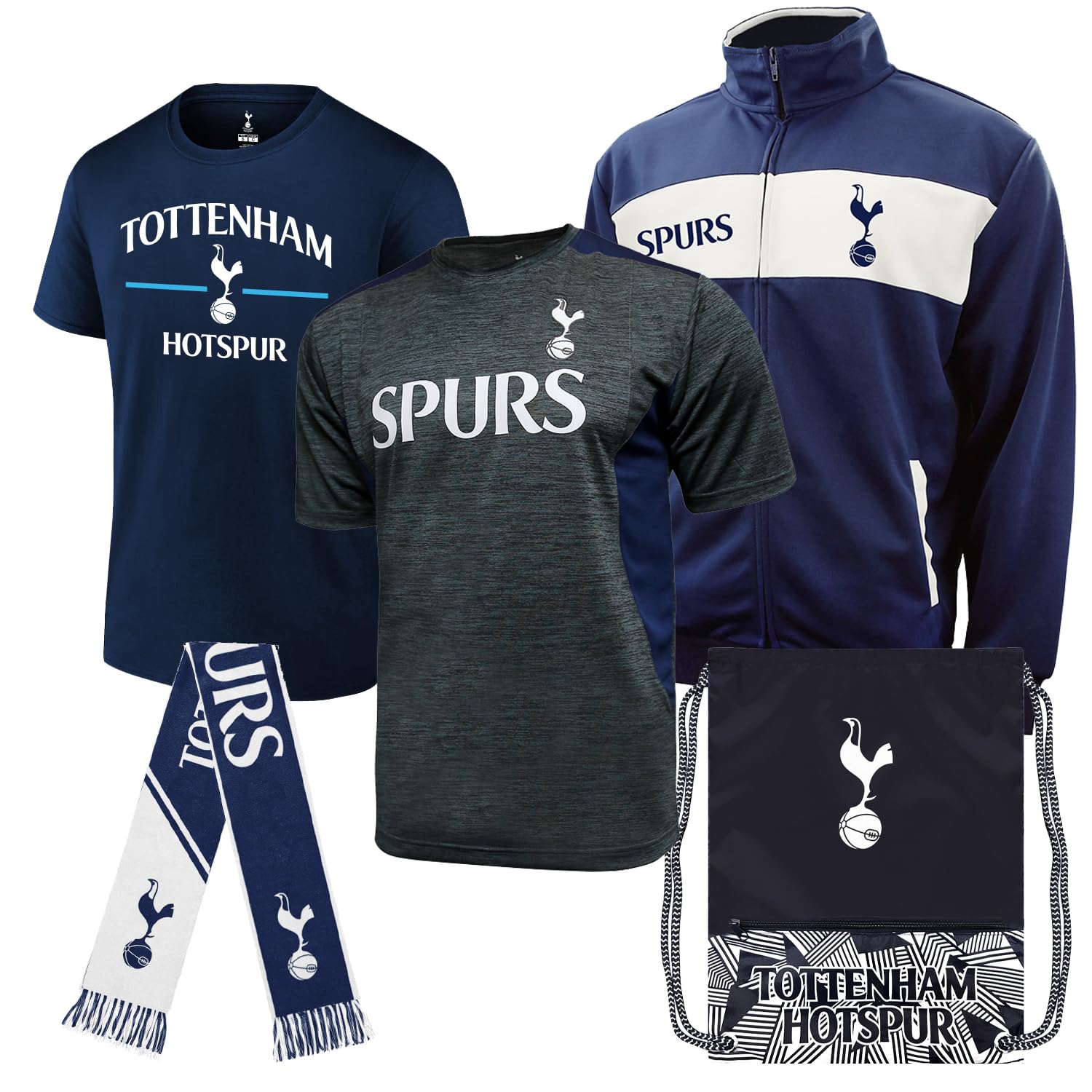 Icon Sports Unisex Adult Tottenham Fan Pack T-Shirt - Comfortable & Stylish Soccer Jersey for Men & Women - Perfect for Match Days, Fan Events & Casual Wear