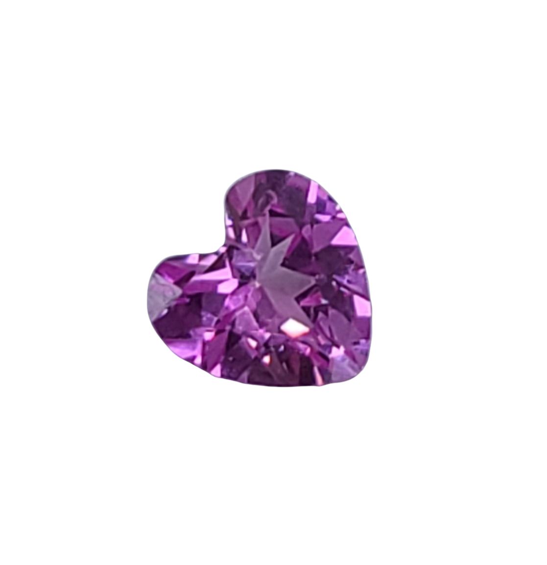 0.53ct Natural Medium Vivid Hot Pink Sapphire Heart Cut Loose Gemstone - 5mm VVS Eye Clean September Birthstone for Jewelry Making, Engagement Rings & Special Occasion Gifts