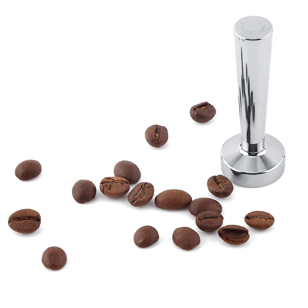 Premium 51mm Stainless Steel Espresso Tamper with Anti-Corrosive Handle - Easy to Clean Coffee Press for Home, Bakery, Office & Coffee Shops - Perfect Barista Tool for Professional Espresso Making