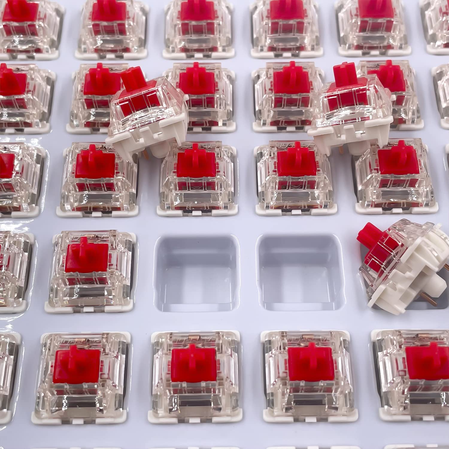 Gateron G Brown Pro 2.0 Mechanical Keyboard Switches - Pre-lubed 3pin RGB SMD Linear Switches for Gaming & DIY Hotswap Keyboards (108Pcs, Pro Red 2.0) | Perfect for Esports, Typing & Custom Keyboard Builds