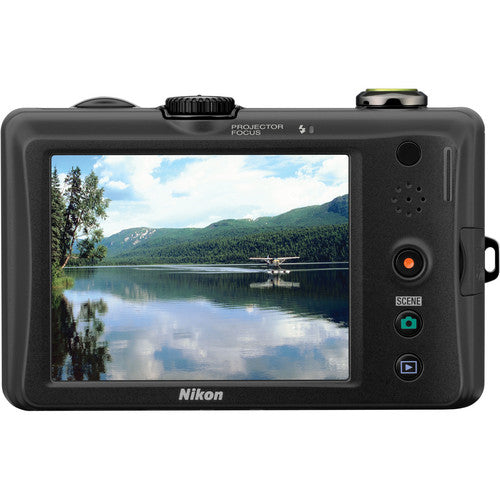 Nikon Coolpix S1100pj 12.1MP Digital Camera with Built-in Projector - Green | Portable Compact Camera for Travel, Parties & Business Presentations