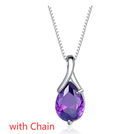925 Sterling Silver Vintage Amethyst Pendant Necklace for Women - Elegant Jewelry Gift for Birthday, Anniversary & Special Occasions