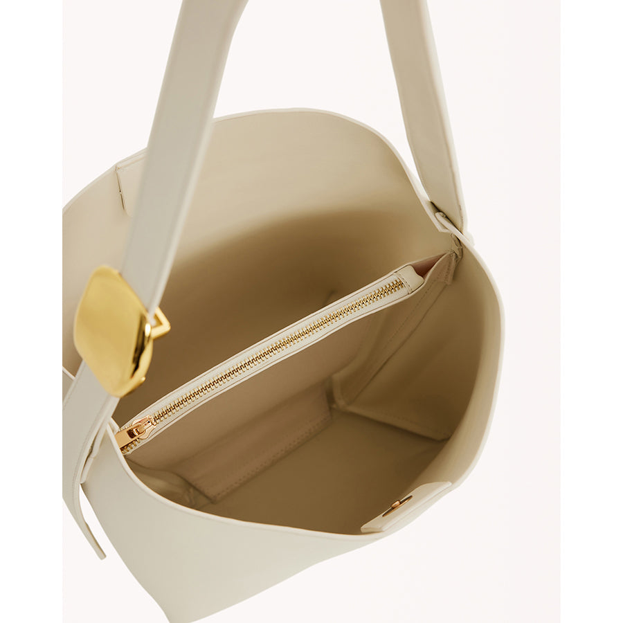 Francesca Women's White Shoulder Bag - Stylish & Lightweight Crossbody Purse for Work, Travel & Everyday Use