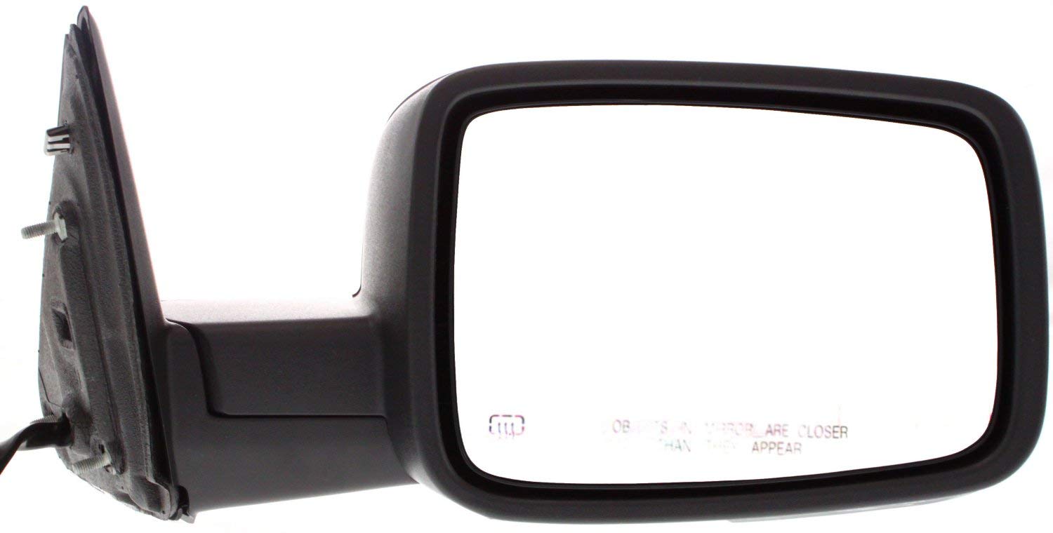 Kool Vue Power Heated Side Mirrors for Dodge Ram 1500 2009 - Driver & Passenger Side with Turn Signal & Puddle Light - Textured Finish (Non-Memory) - Enhanced Visibility & Safety for Night Driving & Bad Weather