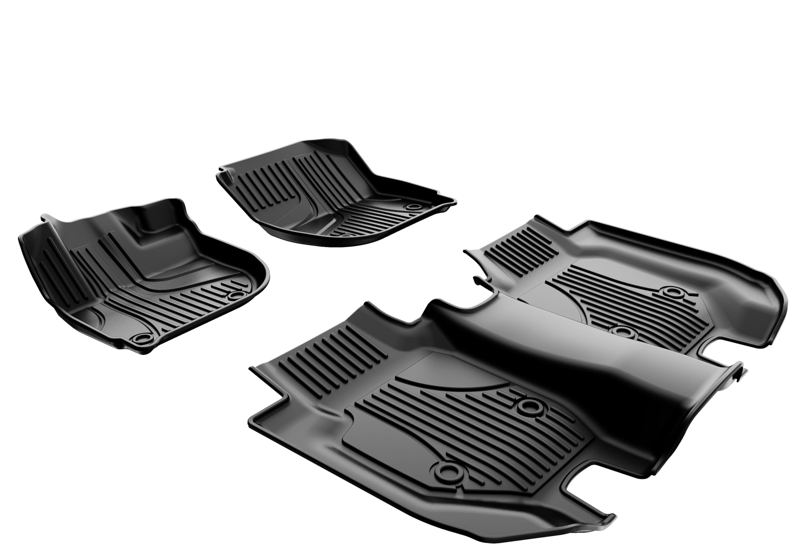 All Weather Floor Mats for 2016-2022 Honda HR-V - Anti-Skid Rubber Car Mats Liners 1st & 2nd Row Black - Perfect for Off-Road, Winter & Everyday Protection