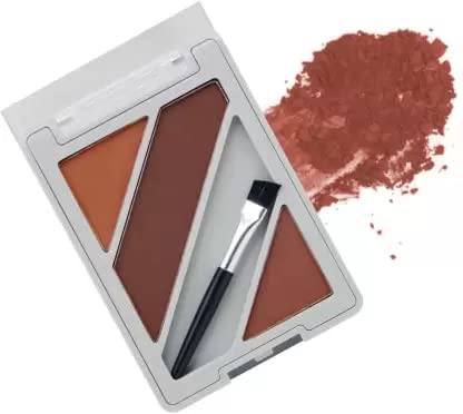 Professional Eyebrow Enhancer Powder Palette with Dual-Ended Brush - Natural & Long-Lasting Brows for Everyday Makeup & Special Occasions