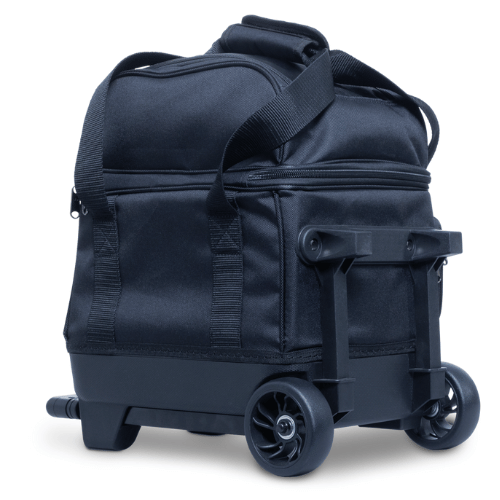 Brunswick Zone Single Roller Black Bowling Bag - Durable & Lightweight for League Play & Practice | Perfect for Travel & Tournaments