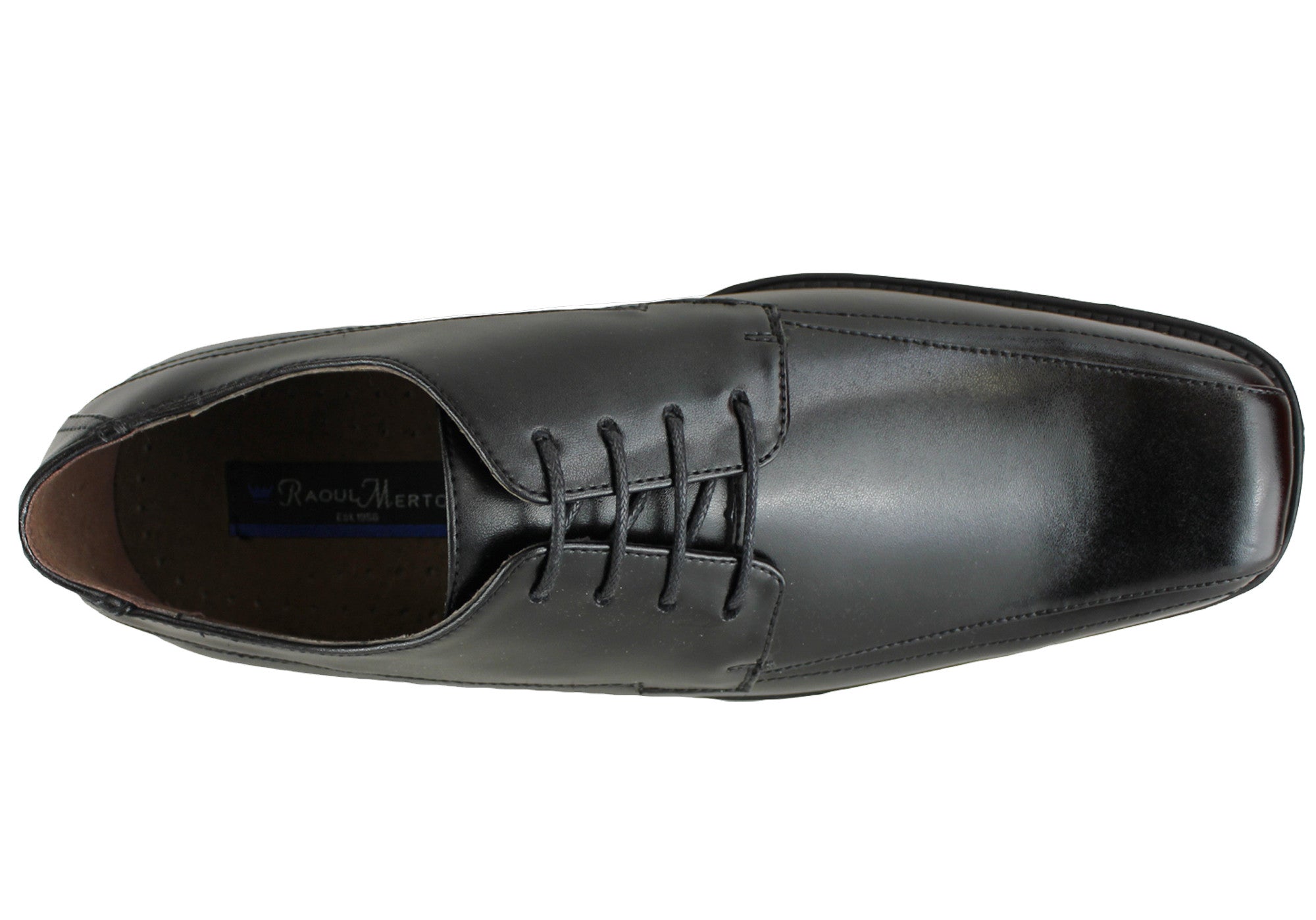 Raoul Merton Men's Genuine Leather Dress Shoes - Classic Formal Oxfords for Business, Wedding & Office Wear
