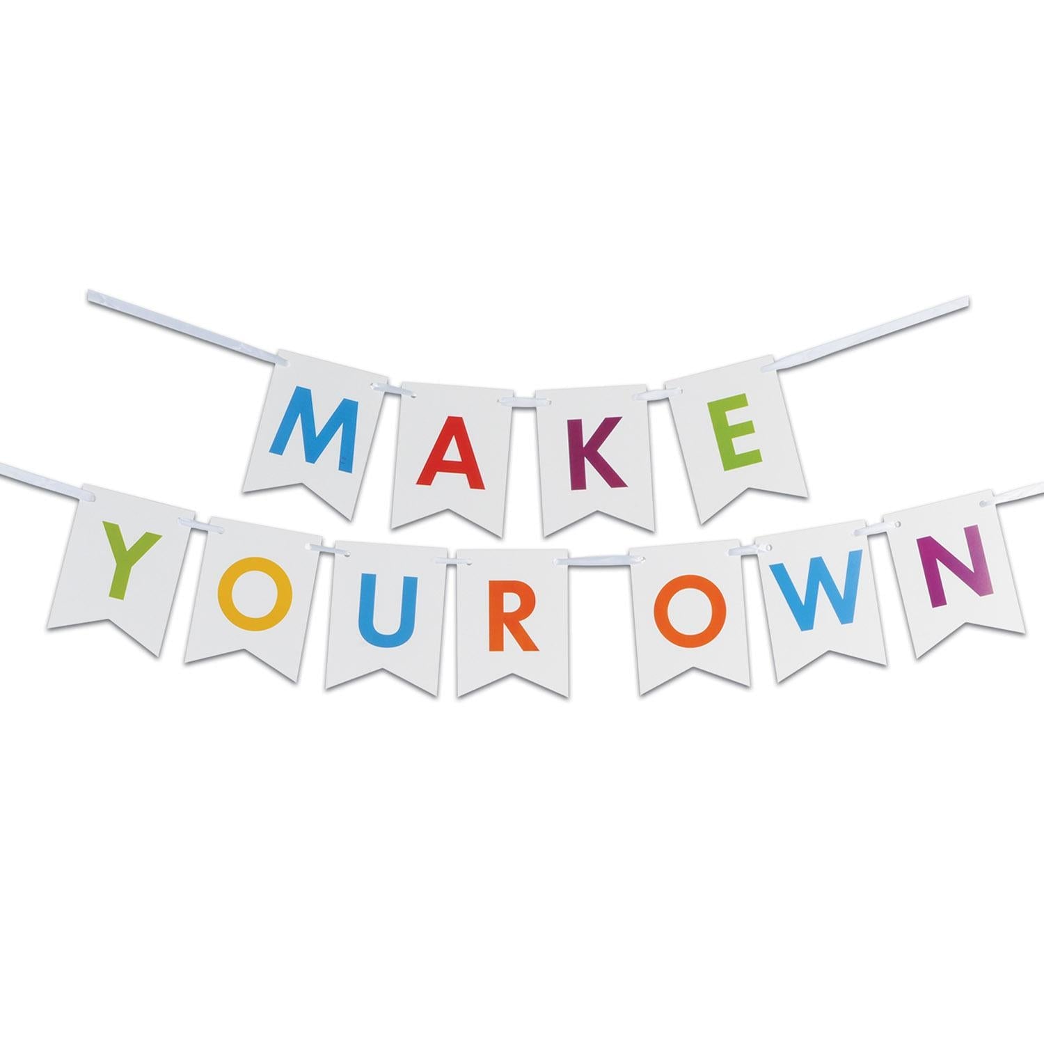 12 Pack Beistle Letter Party Streamer Kit - Alphabet Banner Decorations for Birthday, Graduation & Baby Shower - Perfect for Indoor & Outdoor Celebrations