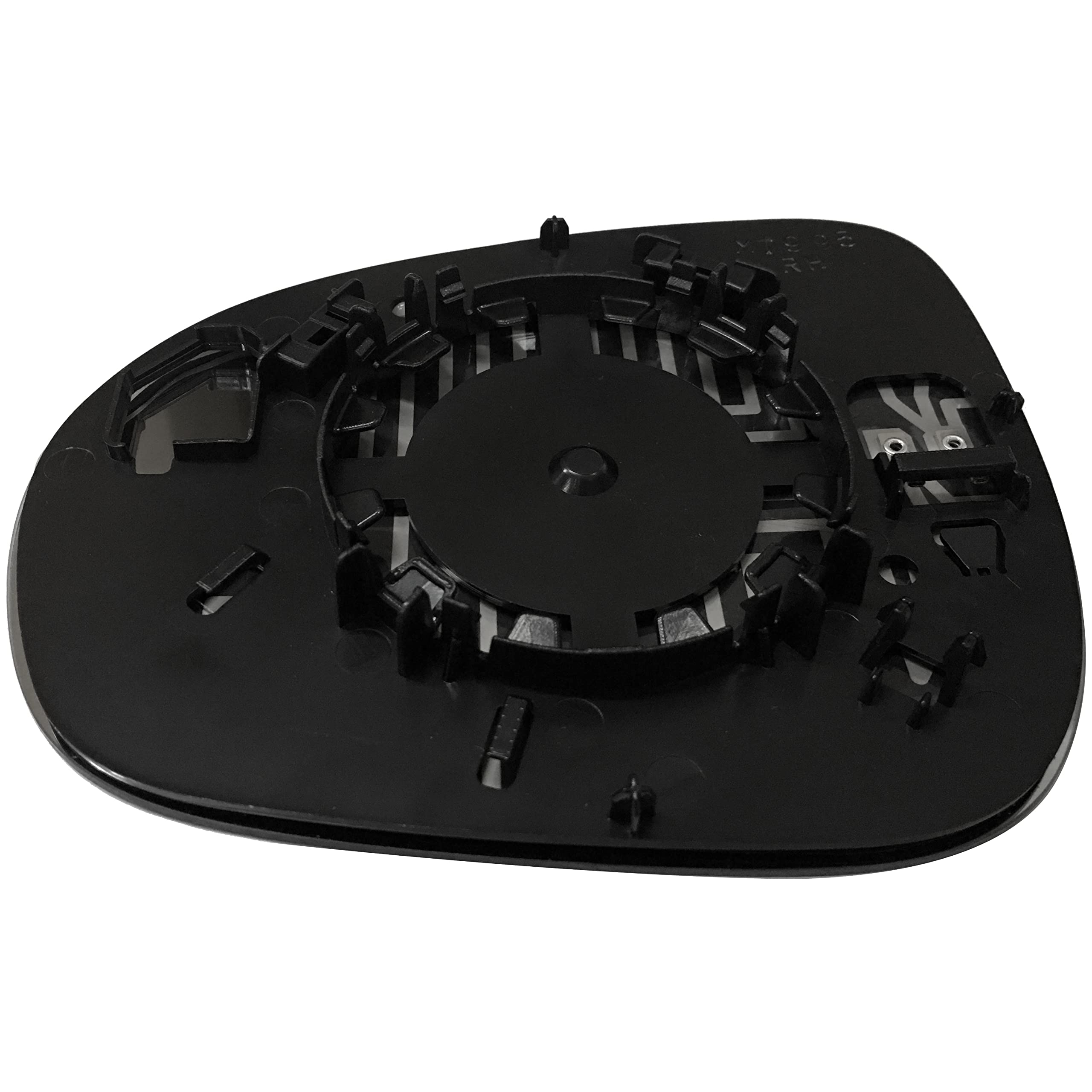 2016-2019 FIAT 500X (5F) Heated Side Mirror Glass Replacement - Chrome Convex Door Mirror with Plate - RM20252-16P - Perfect for Winter Driving and Enhanced Rear Visibility