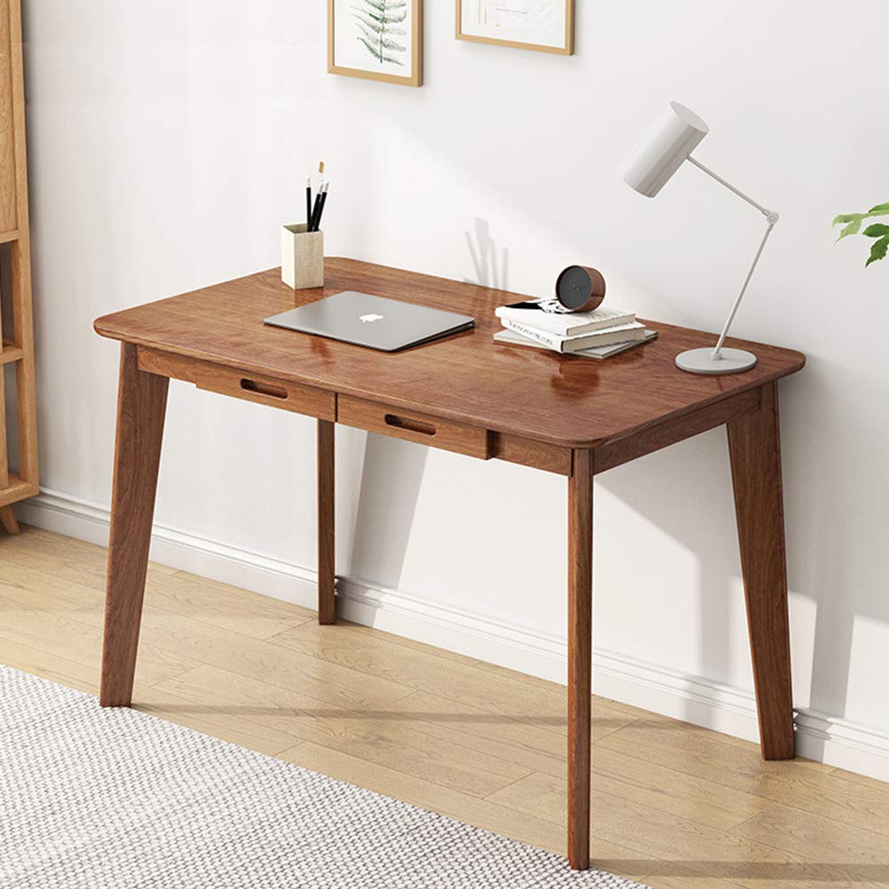 IOTXY Solid Wood Writing Desk - Home Office Desk with Drawer, Study Table for Laptop & Computer Work - Perfect for Remote Work, Online Classes & Small Spaces