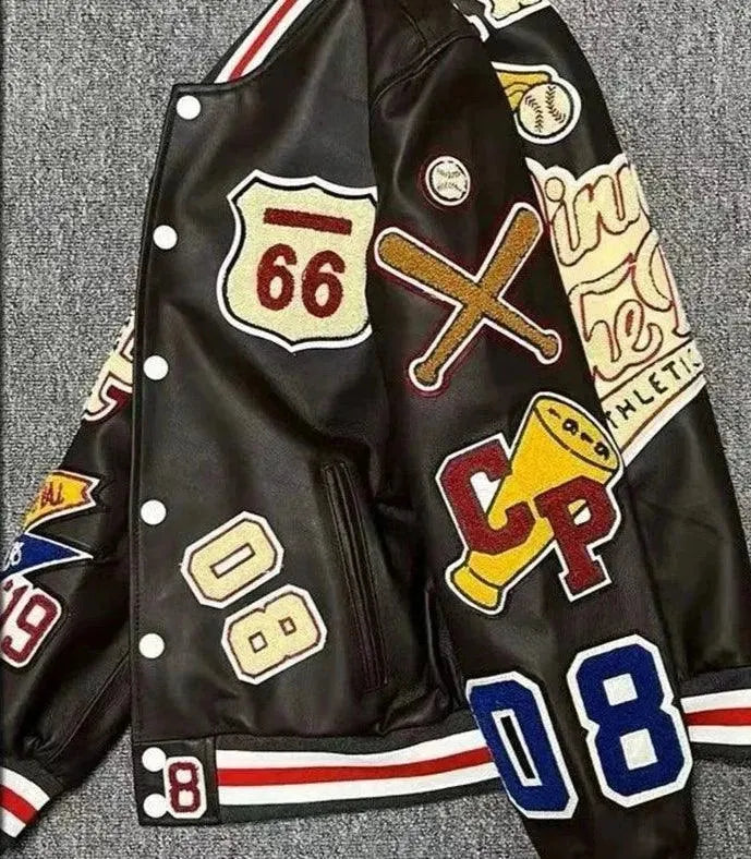 Men's Y2K Retro Varsity Jacket - Vintage 90s Baseball Jacket for Men | Streetwear Fashion | Perfect for Casual Outfits, College Campuses & Hip Hop Style
