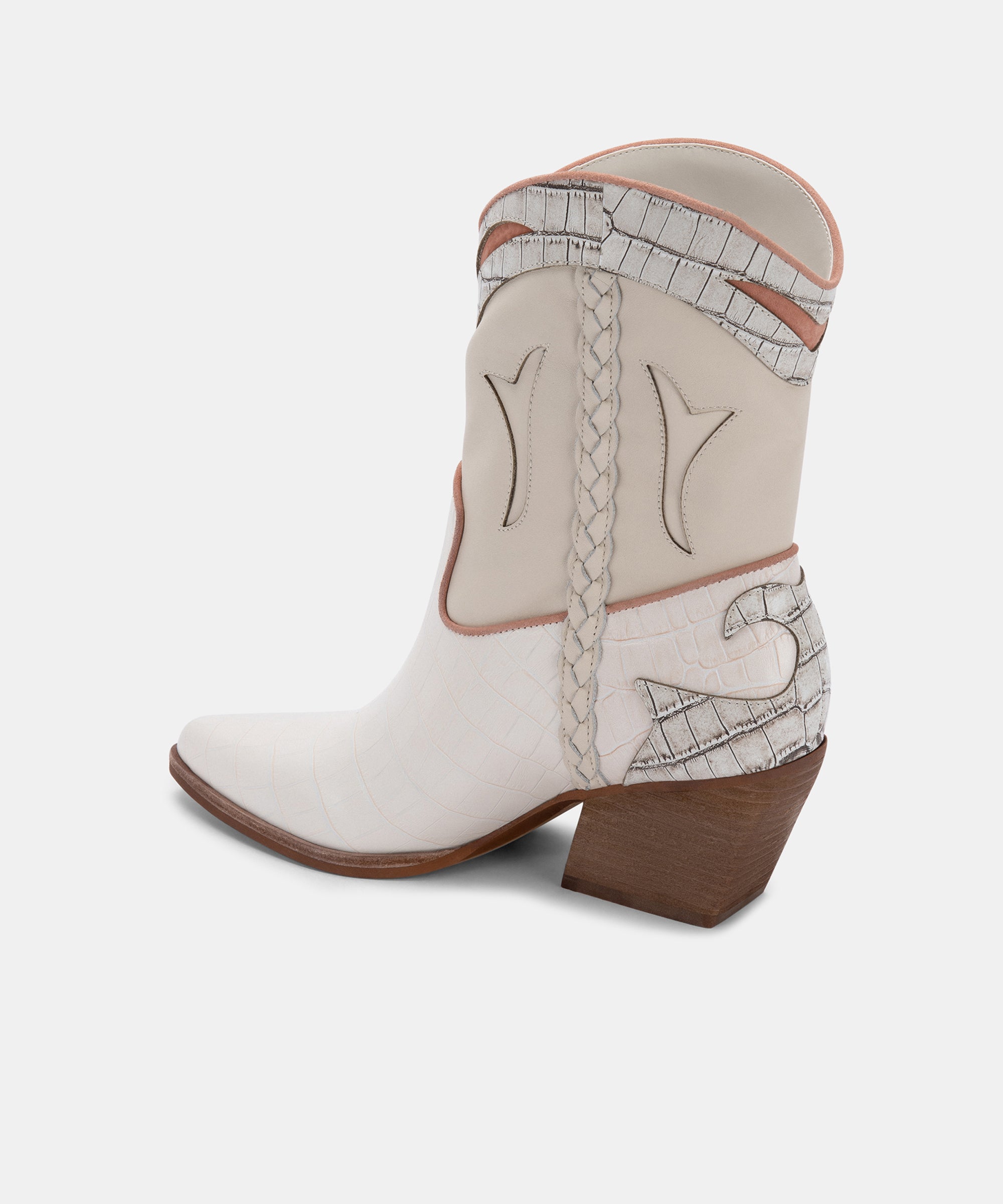 Loral Ivory Leather Booties for Women - Comfortable & Stylish Ankle Boots - Perfect for Fall, Winter, and Casual Outfits