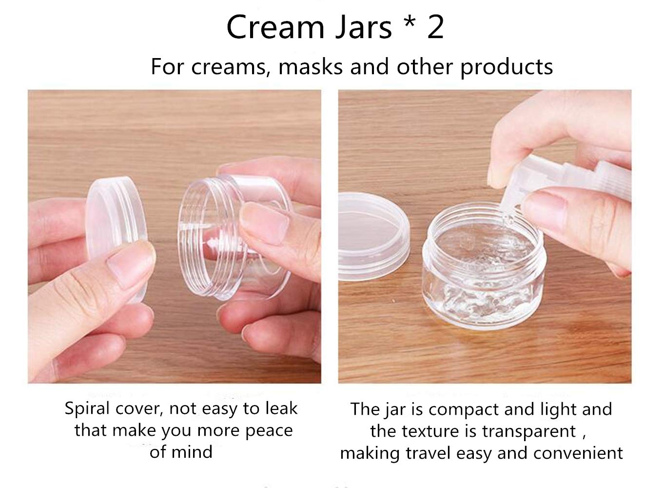 10-Piece Travel Toiletry Bottles Kit with Clear Case | Leak-Proof Cosmetic Containers for Shampoo, Lotion & Makeup | Perfect for Air Travel, Gym & Vacation Essentials