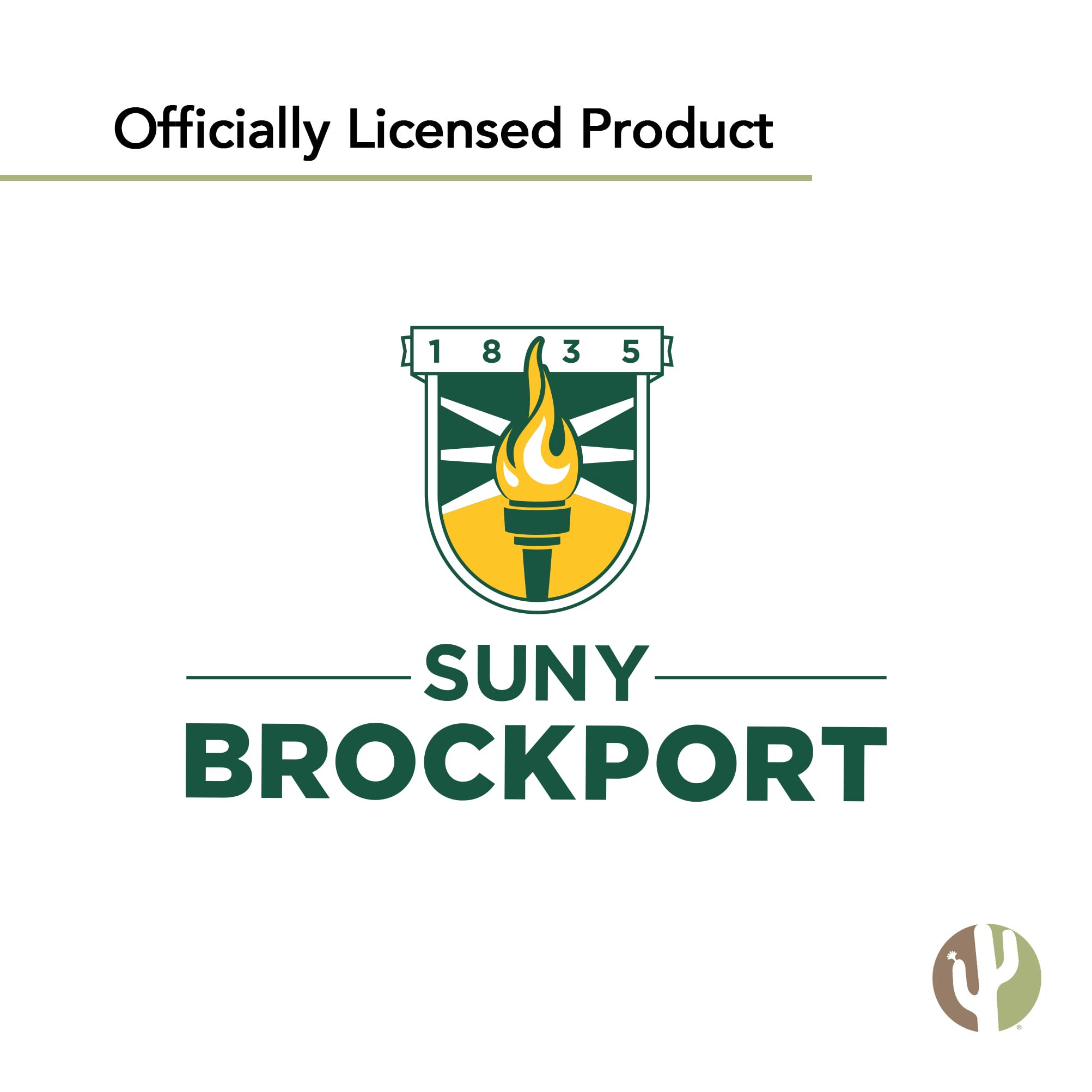 Desert Cactus Brockport Sticker - SUNY Golden Eagles Vinyl Decal for Laptop, Water Bottle, Car & Scrapbook - Durable Waterproof Decal (IND 33) - Perfect for College Dorms, School Spirit & Fan Gear