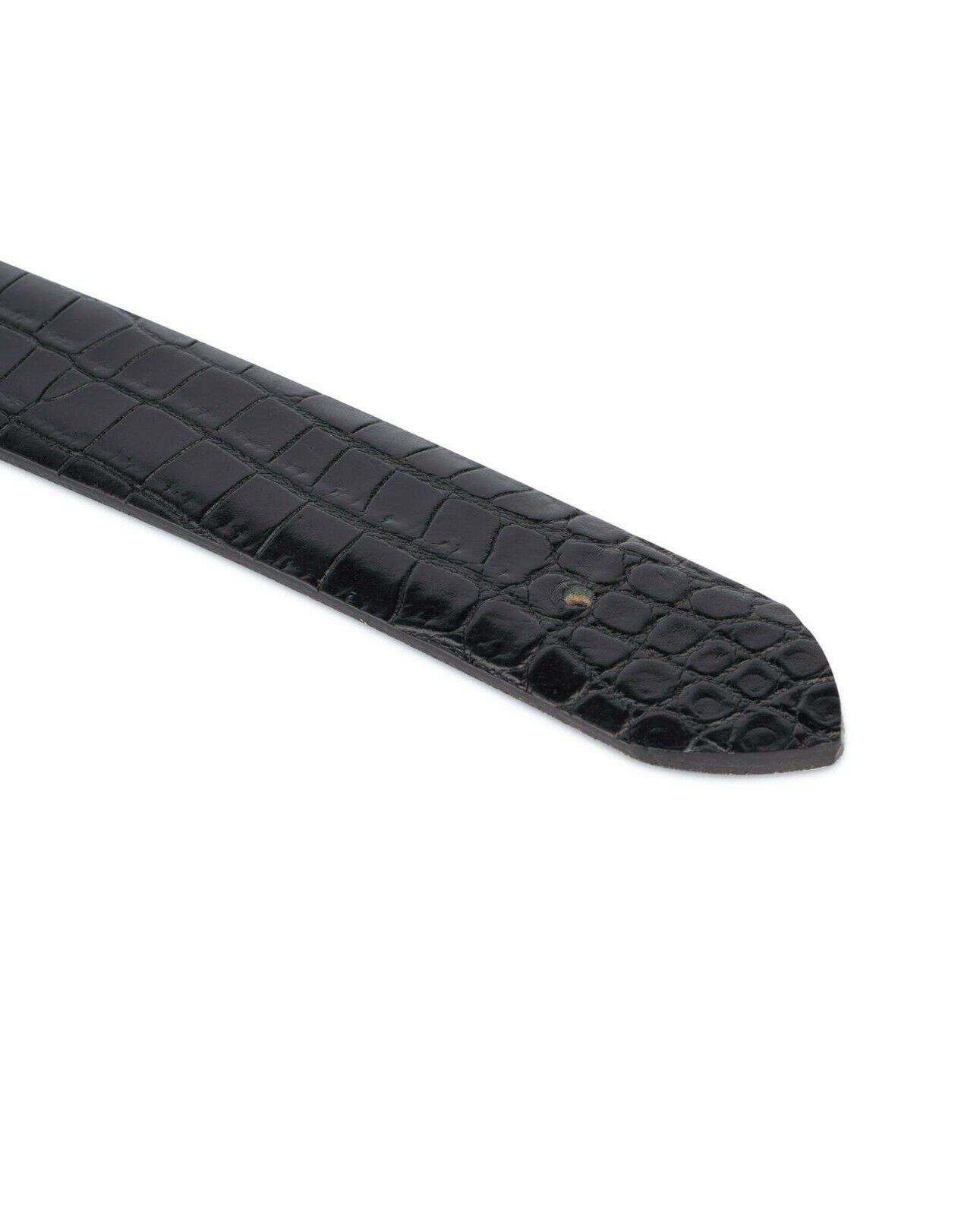 Men's Crocodile Embossed Leather Belt Strap for Louis Vuitton 35mm Buckles - Replacement Band for Dress Pants, Jeans & Formal Wear