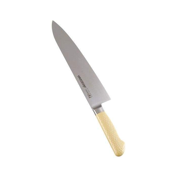 Premium Hasegawa Stainless Steel Gyuto Chef Knife - 8 Inch Japanese Kitchen Knife with Antibacterial Coating | Professional Cooking, Sushi Making, Meat & Vegetable Cutting