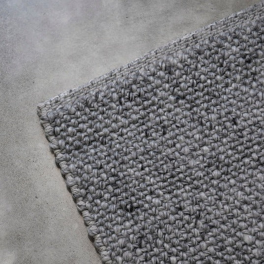 Premium Baya Nebraska Floor Rug - Soft & Durable Charcoal Gray Area Rug 200cm x 300cm (6.6ft x 9.8ft) for Living Room, Bedroom & Home Decor