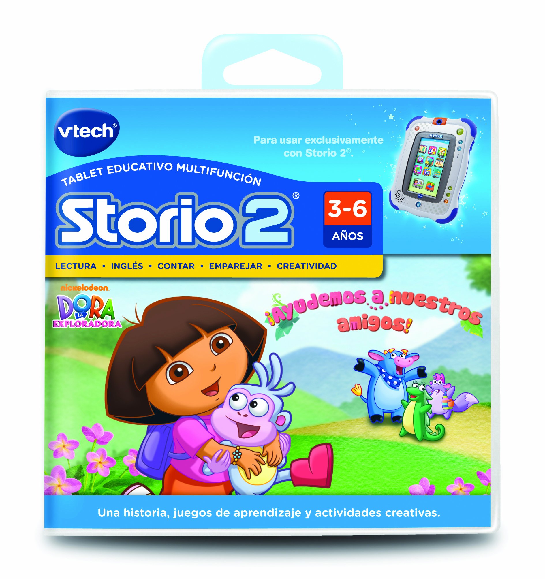 VTech Storio Educational Tablet Game - Dora the Explorer (3480-230622) | Interactive Learning Toy for Kids Ages 3-6 | Perfect for Home & Classroom Early Childhood Education