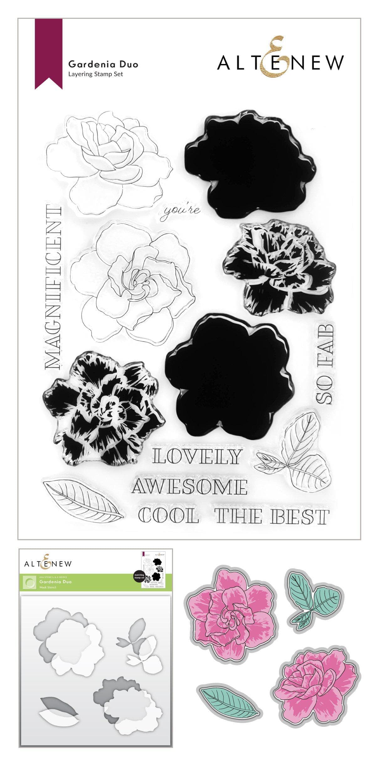 Gardenia Duo - 2 Pack Fresh Scented Gardenia Flowers for Home Decor, Wedding, and Party Arrangements - Perfect for Indoor and Outdoor Use
