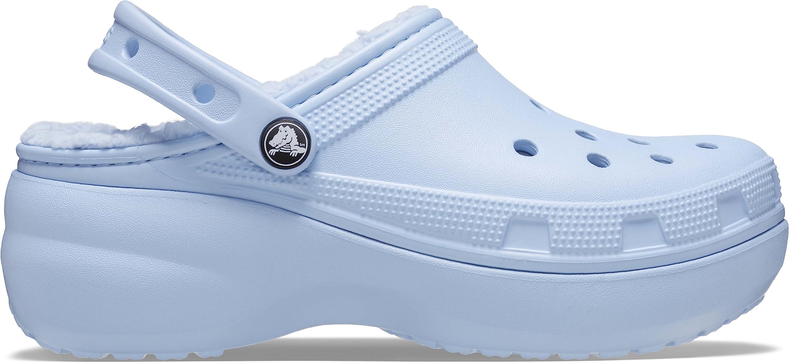 Crocs Women's Classic Lined Platform Clogs - Comfortable Winter Shoes for Women, Non-Slip Indoor/Outdoor House Slippers for Nurses, Teachers & Home Use