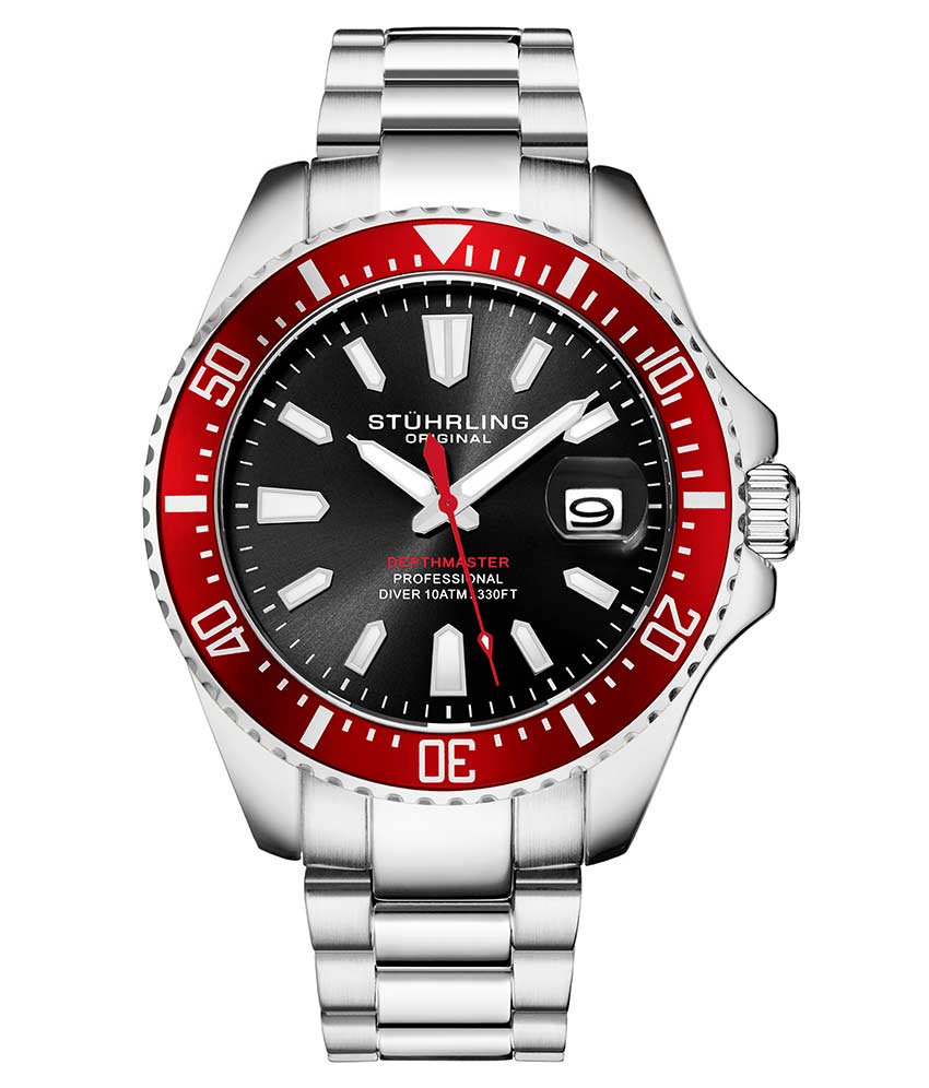 Depthmaster 3950A 42mm Quartz Diver Watch - Waterproof Luxury Dive Watch for Men - Perfect for Scuba Diving, Swimming & Outdoor Adventures